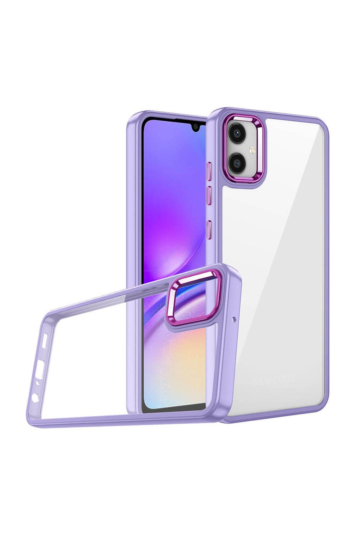 Galaxy A05 Kılıf NVTH Flora Kapak - Lila