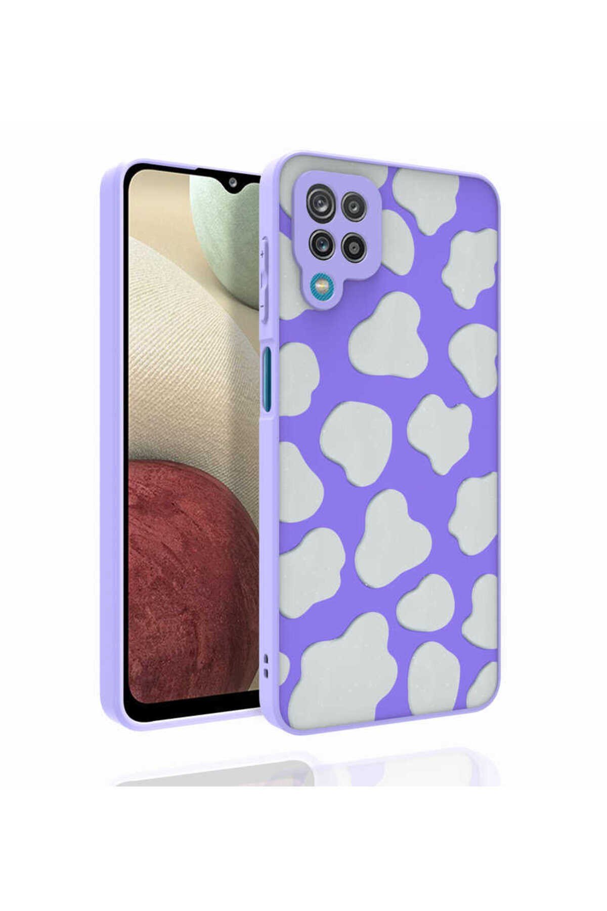 Galaxy A12 Kılıf Desenli Kamera Korumalı Parlak NVTH Nora Kapak - NO6