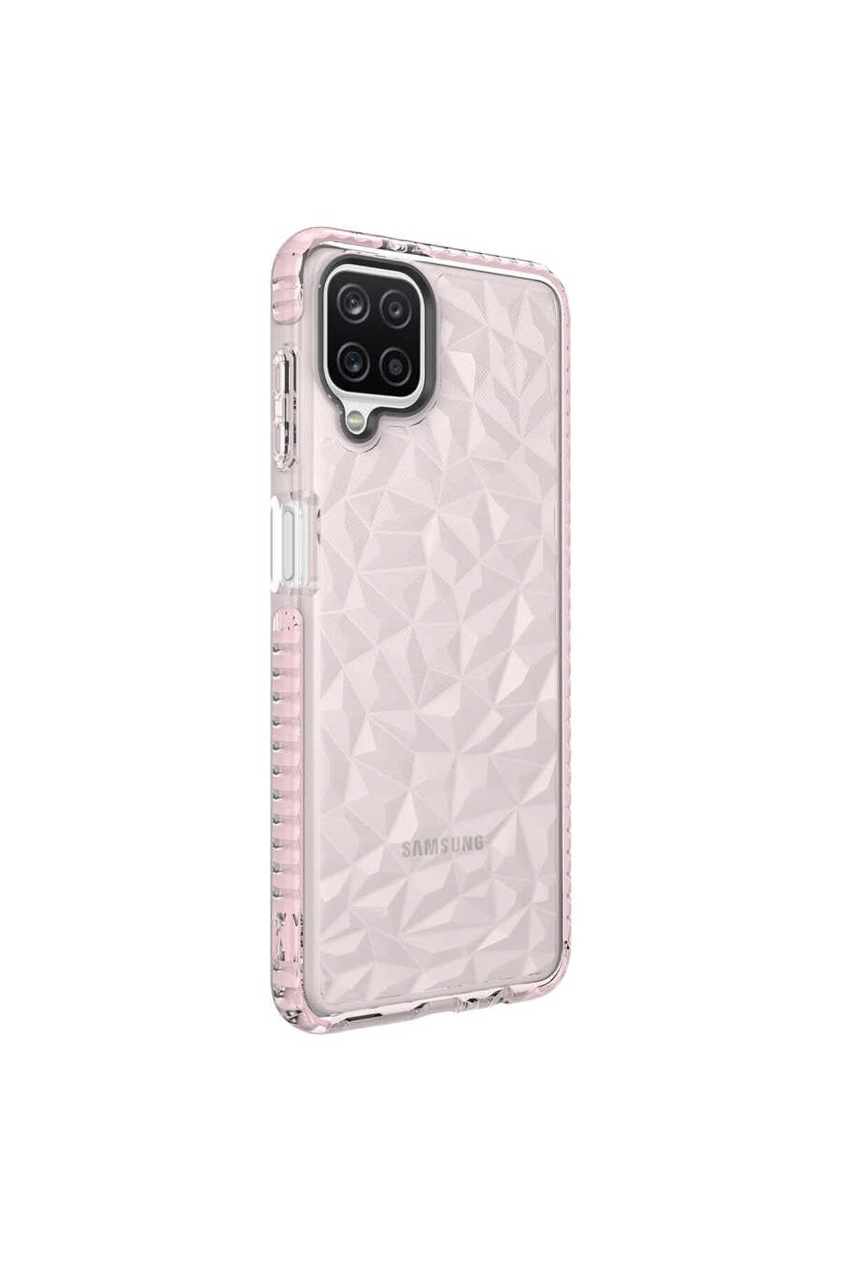Galaxy A12 Kılıf NVTH Buzz Kapak - Pembe