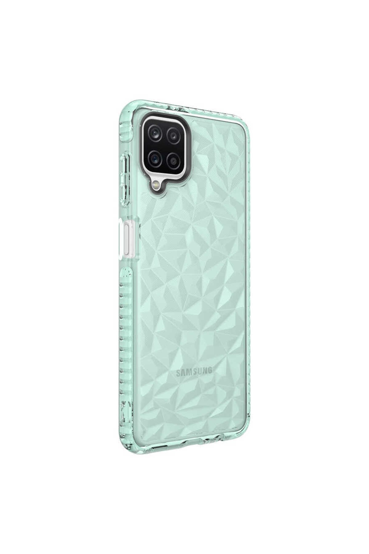 Galaxy A12 Kılıf NVTH Buzz Kapak - Yeşil
