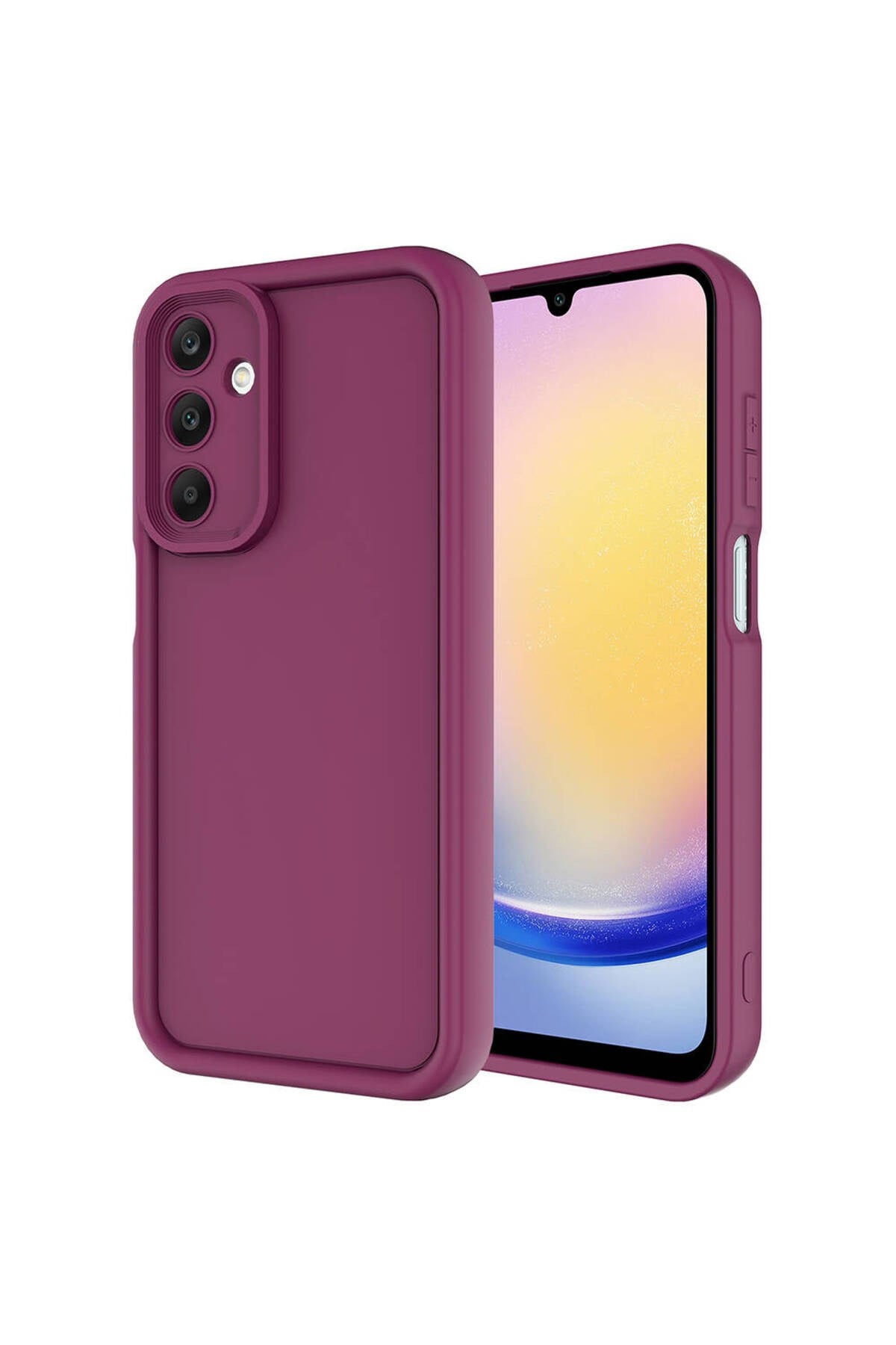 Galaxy A15 Kılıf Kamera Korumalı NVTH Ananas Kapak - Mürdüm