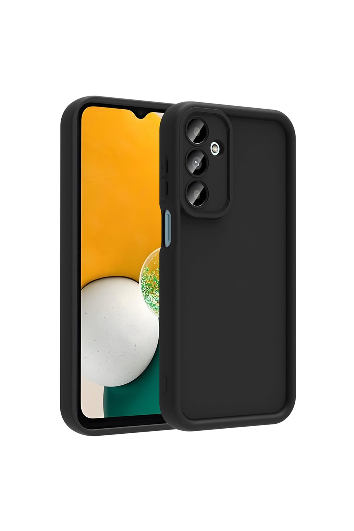 Galaxy A16 Kılıf Kamera Korumalı NVTH Ananas Kapak - Siyah
