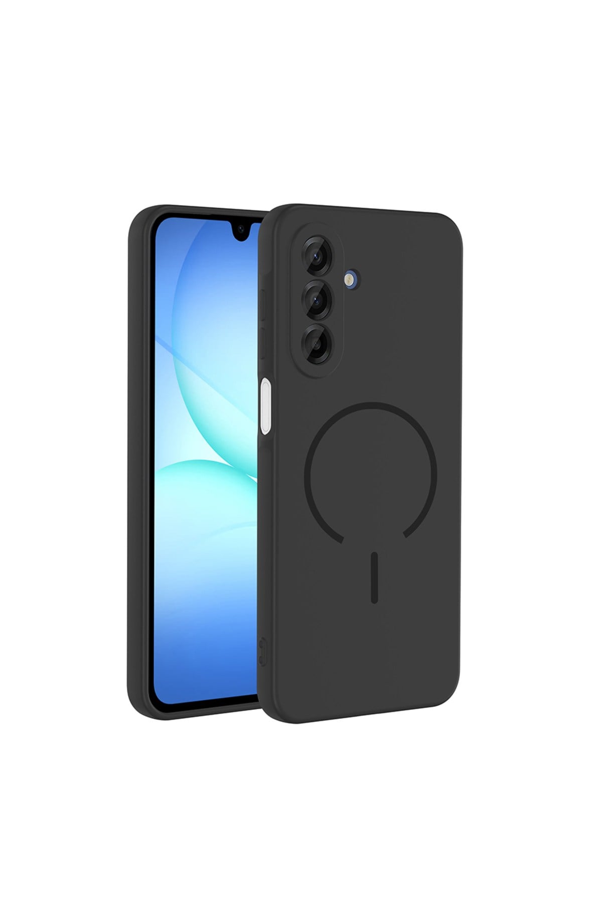 Galaxy A17 Kılıf M-safe Şarj Özellikli NVTH Meta Kapak - Siyah