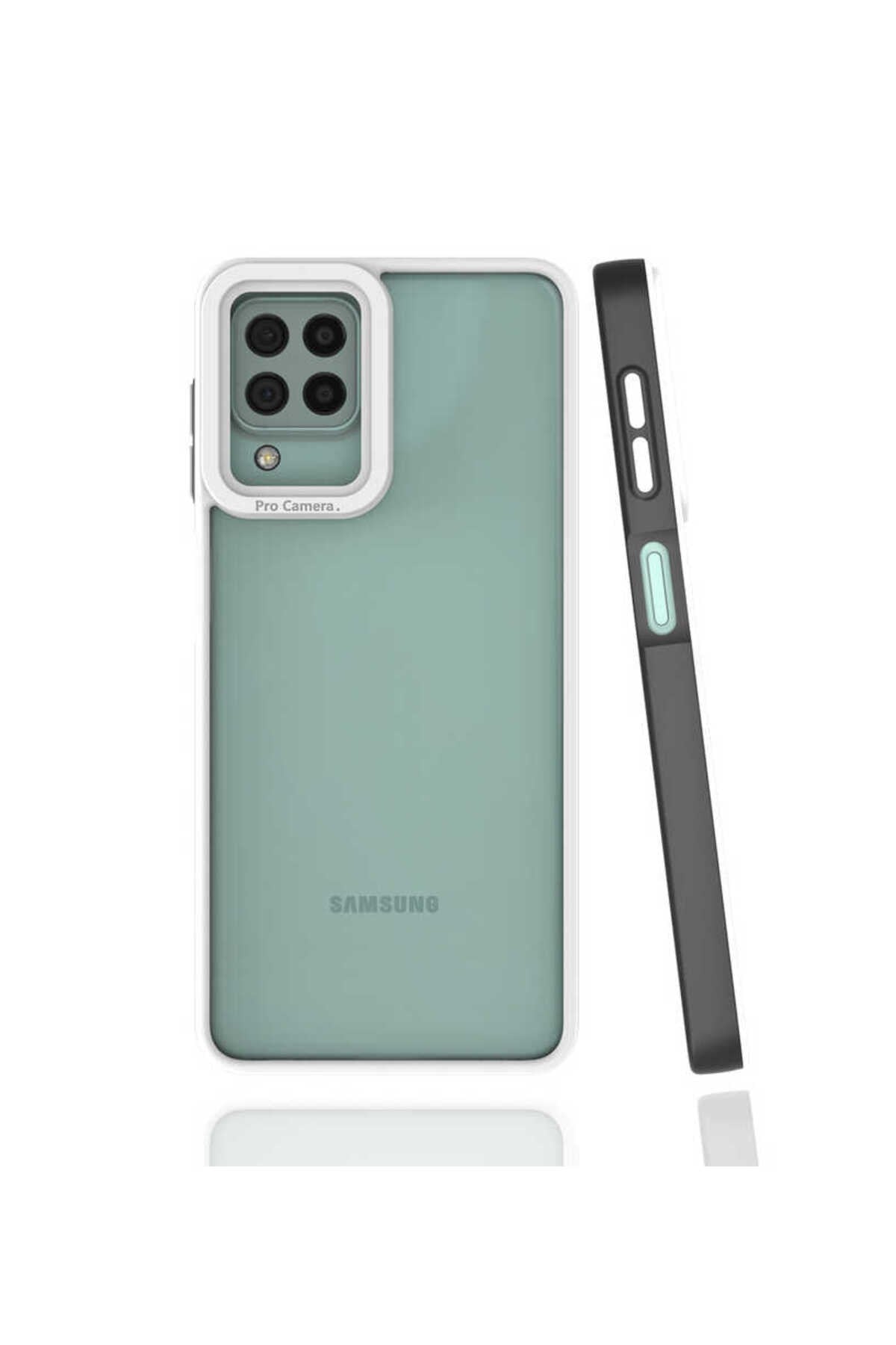 Galaxy A22 4G Kılıf NVTH Mima Kapak - Mürdüm