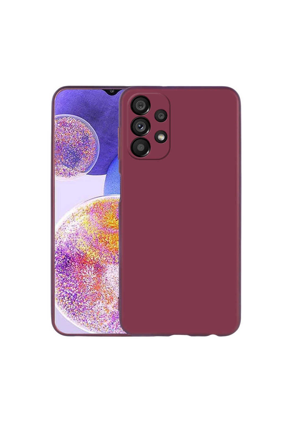 Galaxy A23 Kılıf NVTH Premier Silikon Kapak - Mürdüm