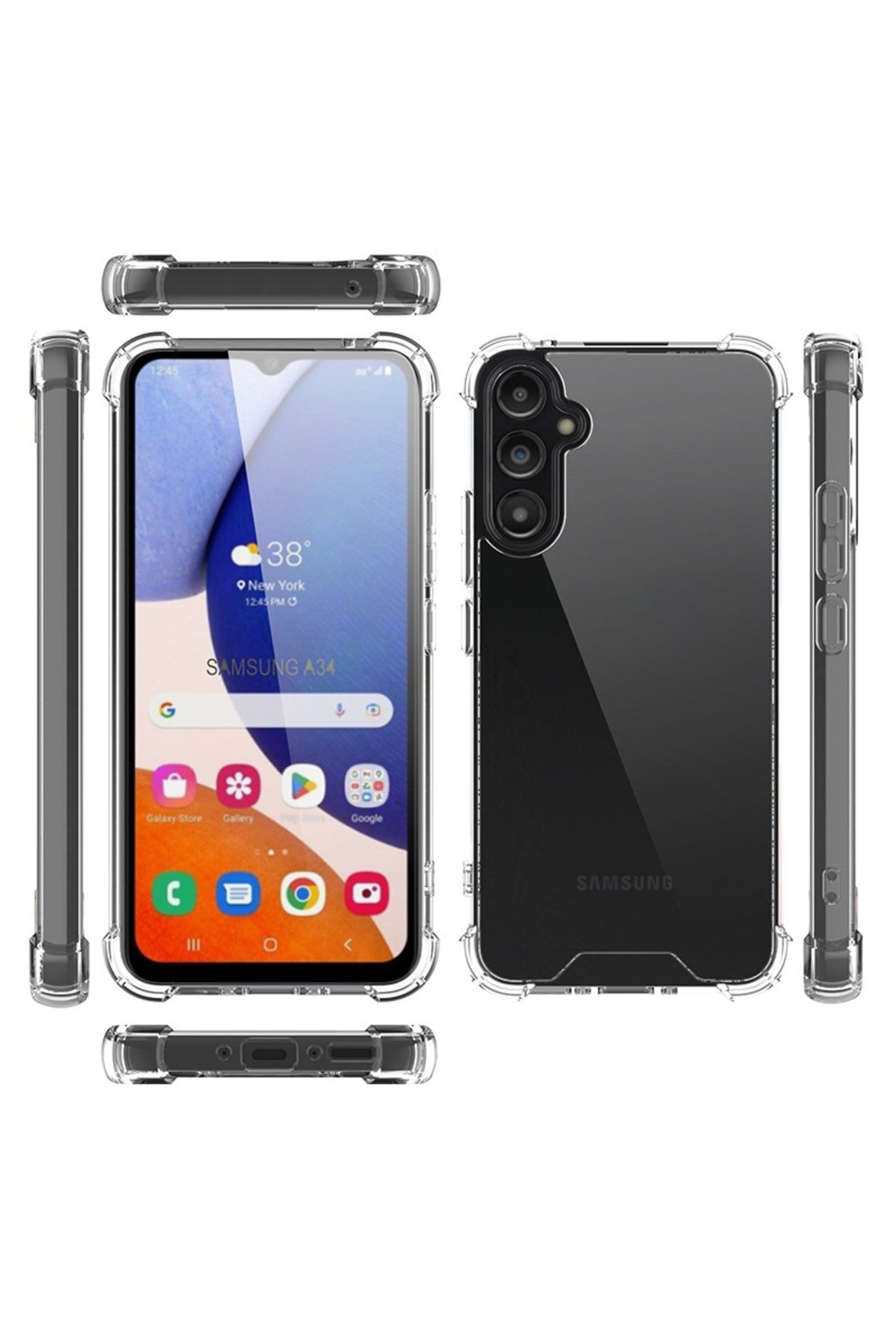 Galaxy A24 Kılıf NVTH Nitro Anti Shock Silikon - Renksiz