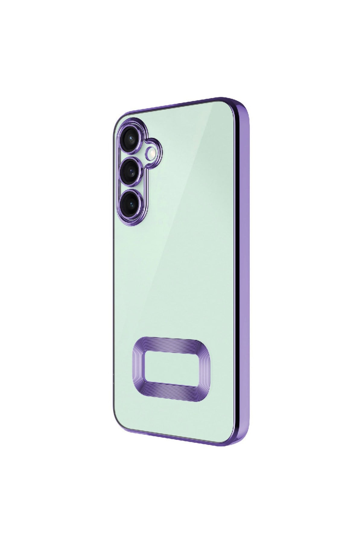 Galaxy A26 Kılıf Kamera Korumalı Logo Gösteren NVTH Omega Kapak - Lila