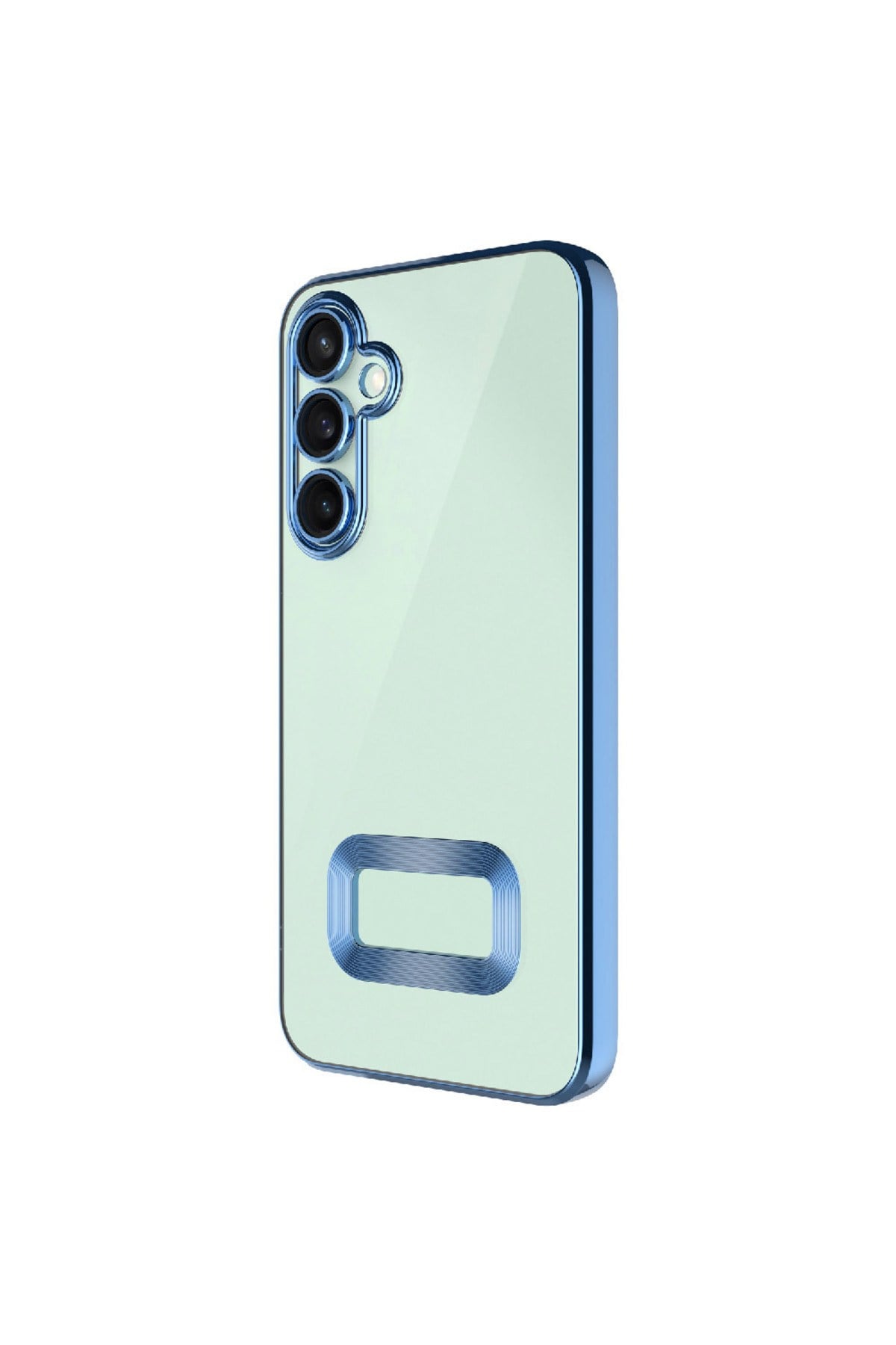 Galaxy A26 Kılıf Kamera Korumalı Logo Gösteren NVTH Omega Kapak - Mavi