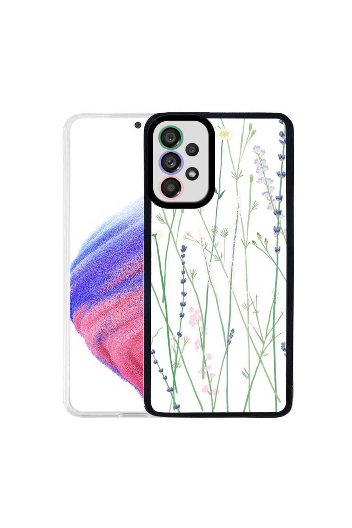 Galaxy A33 5G Kılıf NVTH M-Fit Desenli Kapak - Flower No4