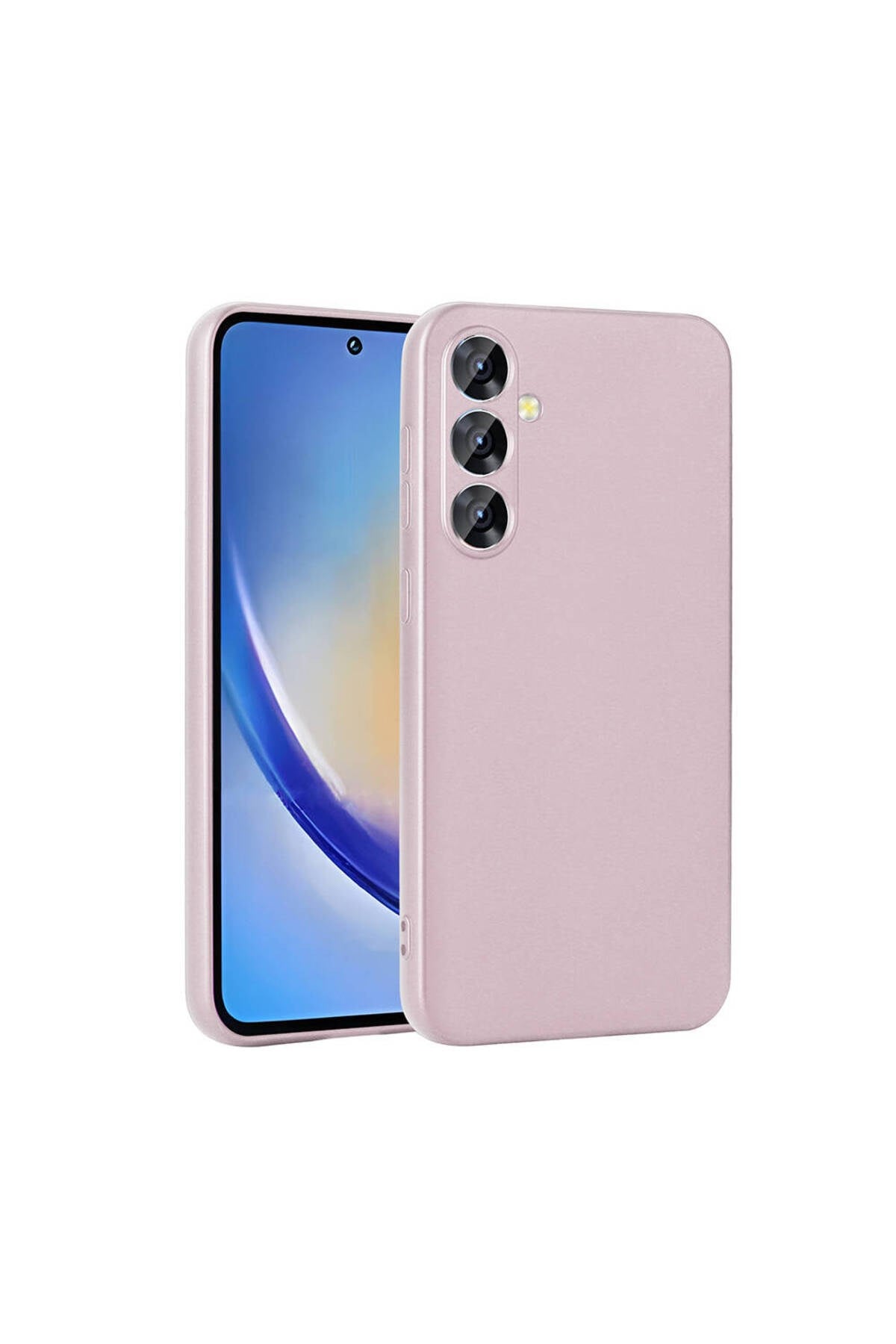 Galaxy A35 Kılıf NVTH Premier Silikon Kapak - Rose Gold