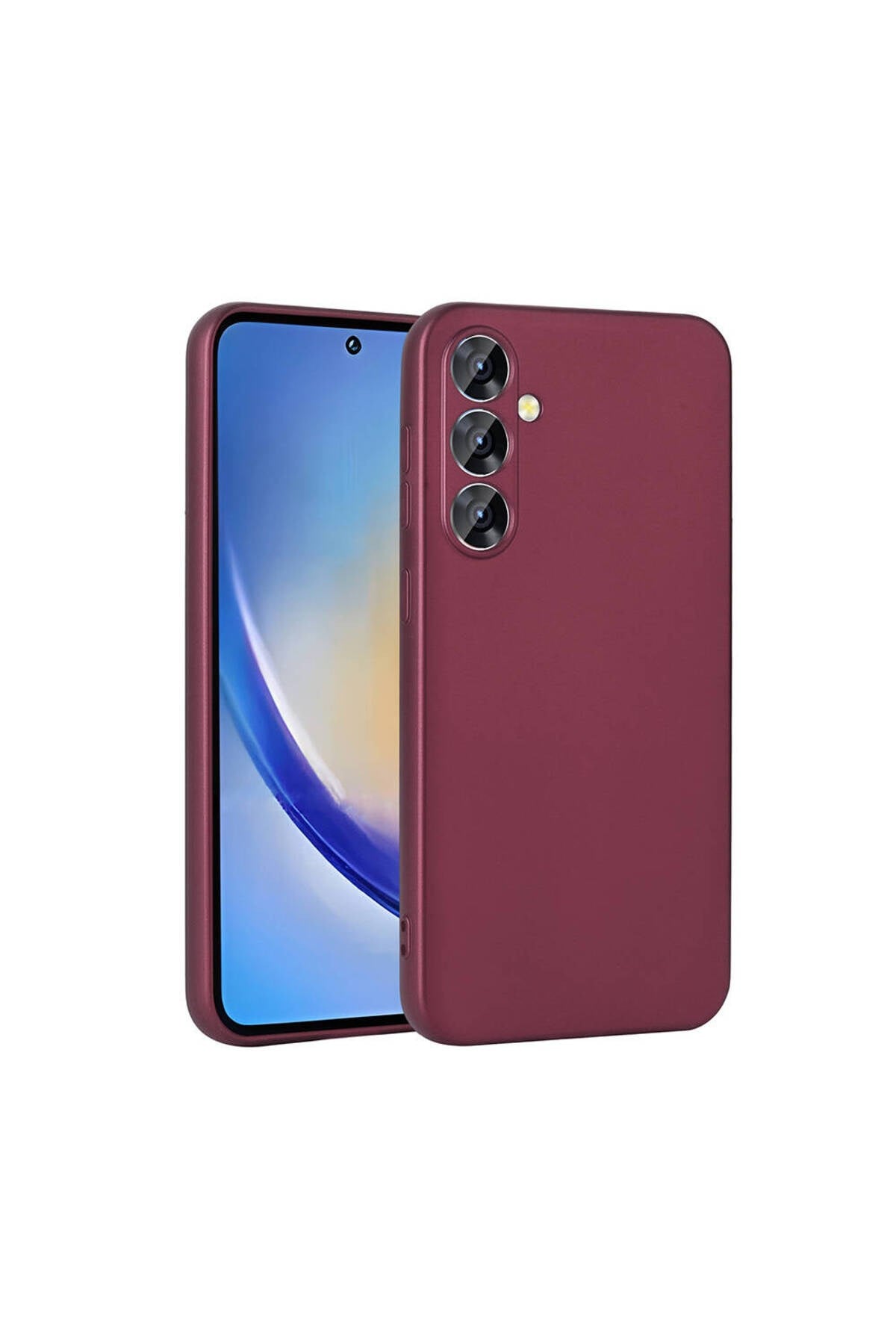 Galaxy A35 Kılıf NVTH Premier Silikon Kapak - Mürdüm