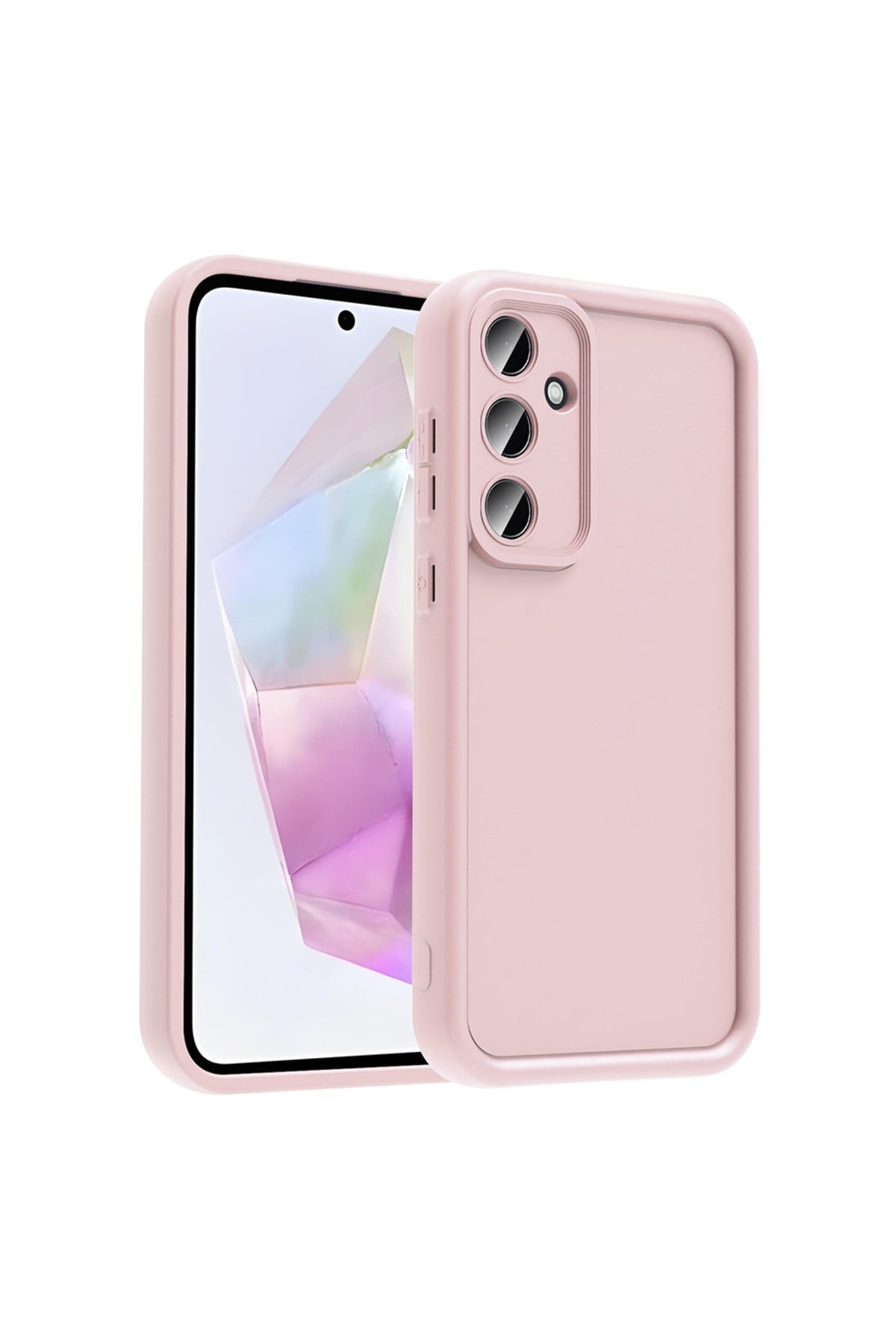 Galaxy A36 Kılıf Kamera Korumalı NVTH Ananas Kapak - Pembe