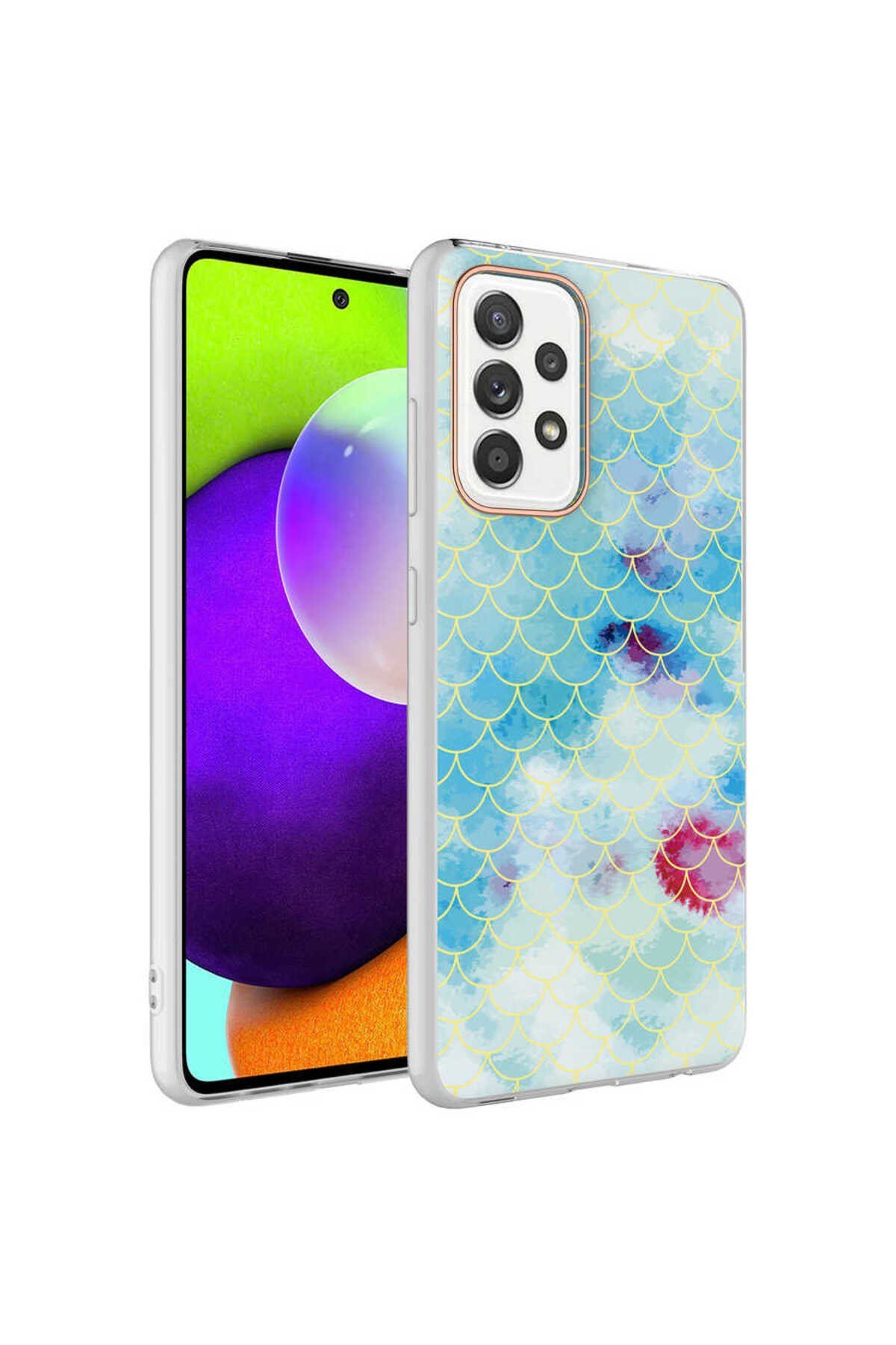 Galaxy A52 Kılıf NVTH Bella Kapak - Mavi