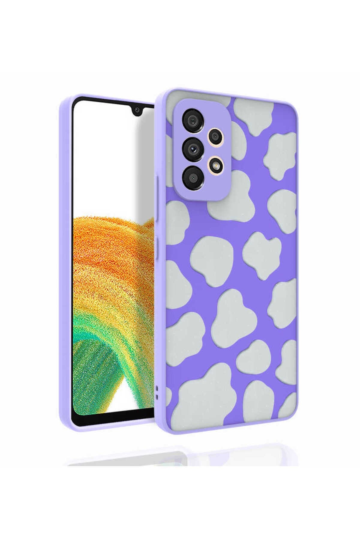 Galaxy A53 5G Kılıf Desenli Kamera Korumalı Parlak NVTH Nora Kapak - NO6
