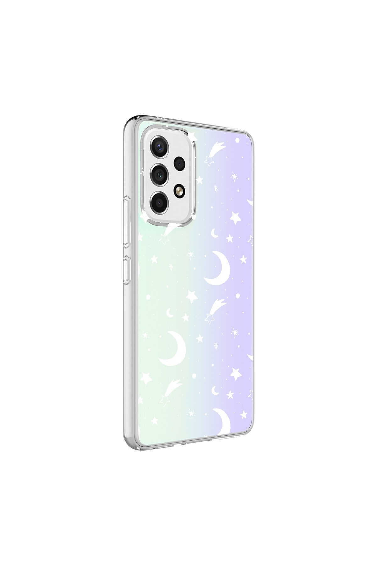 Galaxy A53 5G Kılıf NVTH M-Blue Desenli Kapak - Moon No4