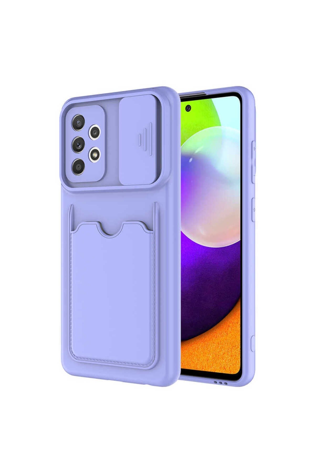 Galaxy A72 Kılıf NVTH Kartix Kapak - Lila