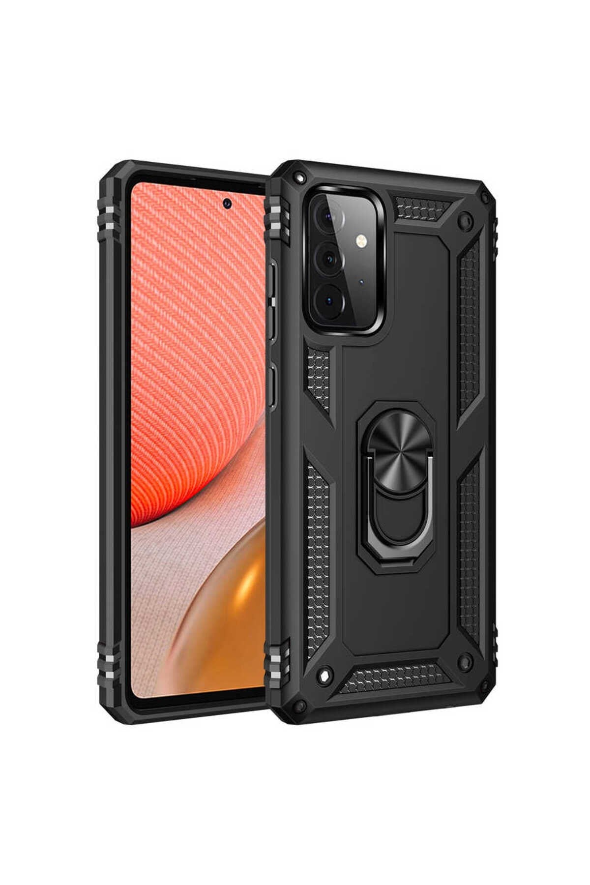 Galaxy A72 Kılıf NVTH Vega Kapak - Siyah