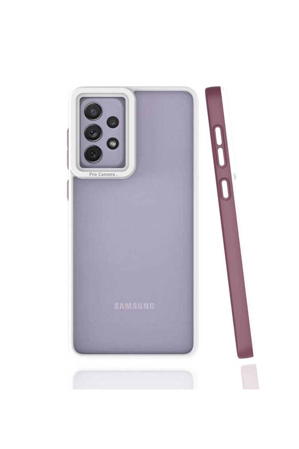 Galaxy A73 Kılıf NVTH Mima Kapak - Mürdüm