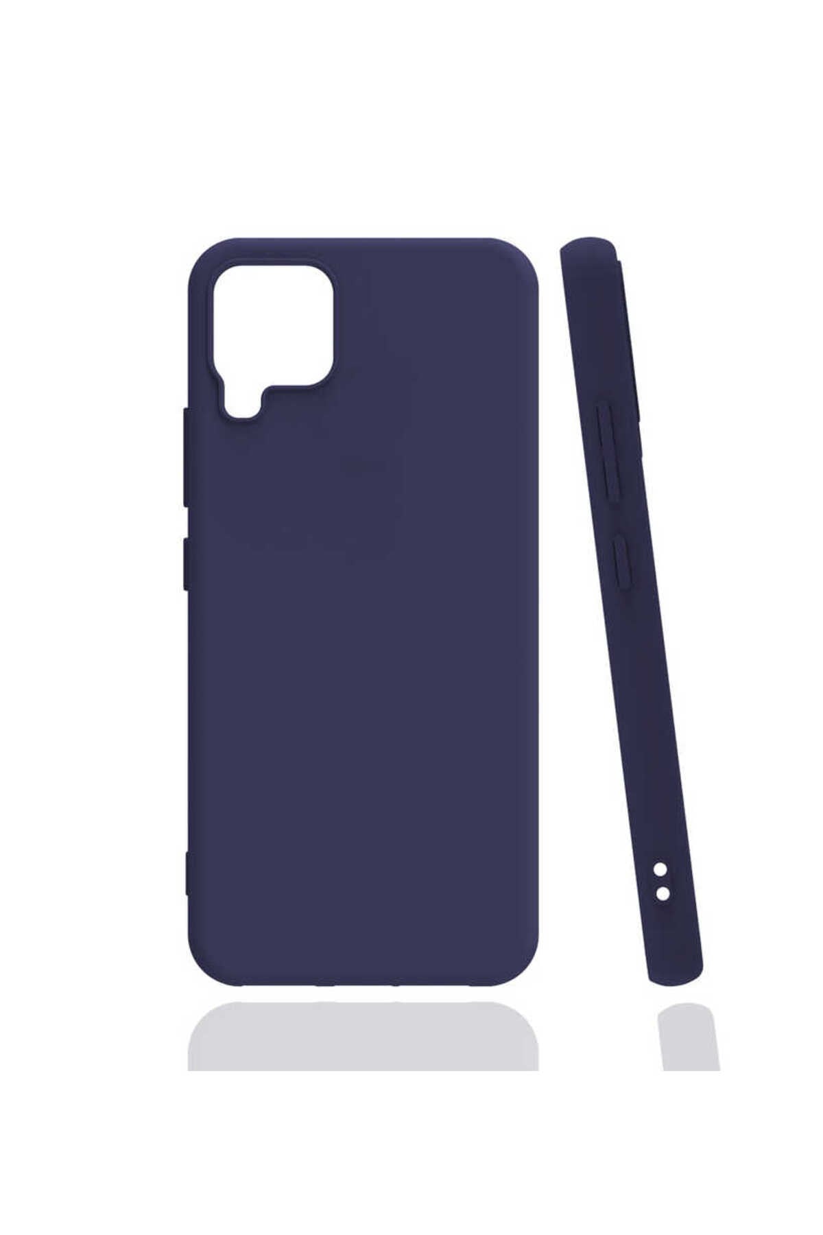 Galaxy M22 Kılıf NVTH Biye Silikon - Lacivert