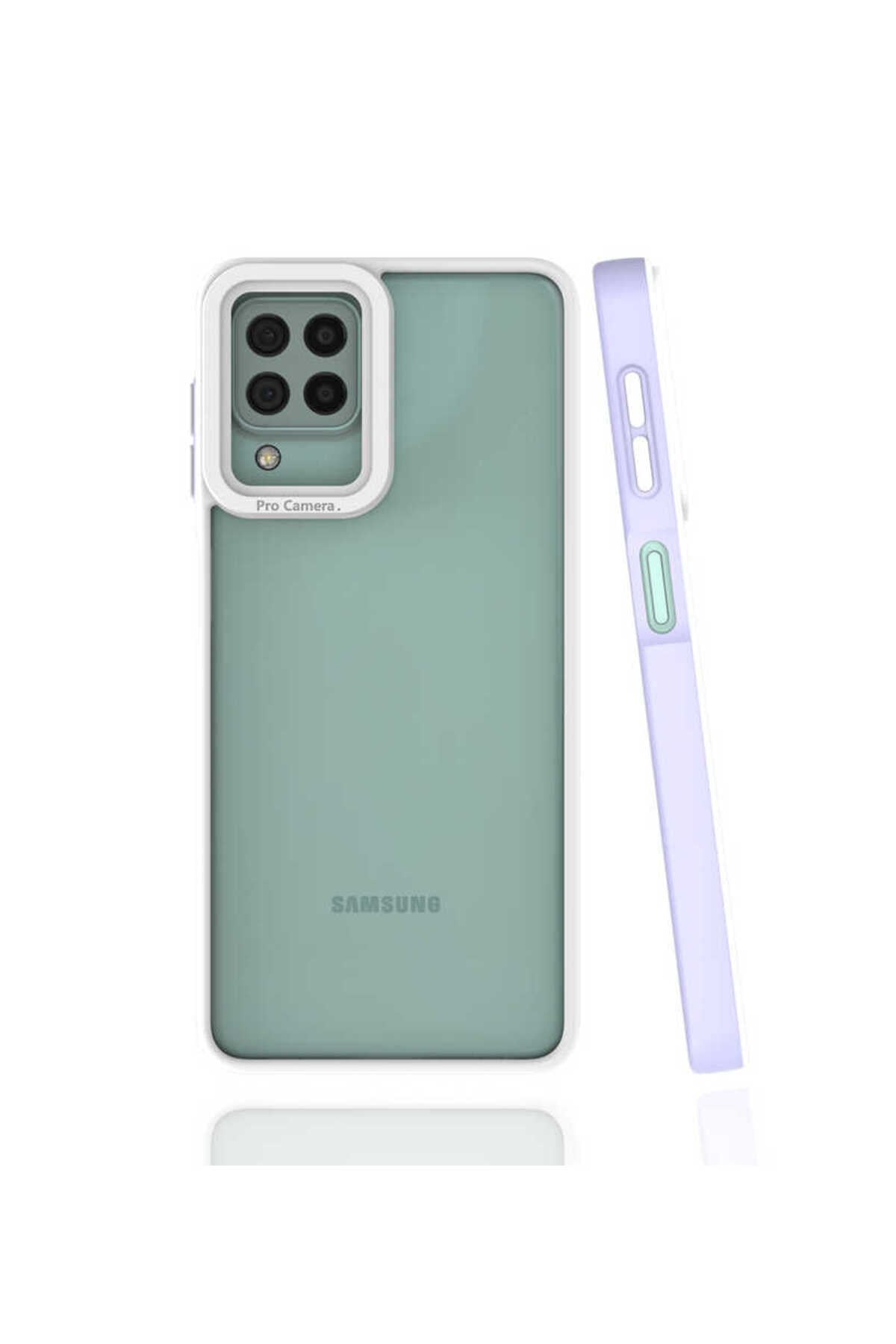 Galaxy M22 Kılıf NVTH Mima Kapak - Lila