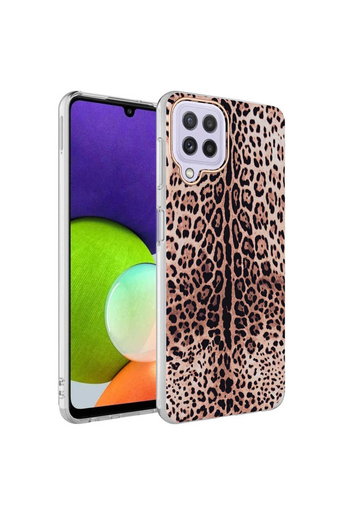 Galaxy M32 Kılıf NVTH Bella Kapak - Leopar
