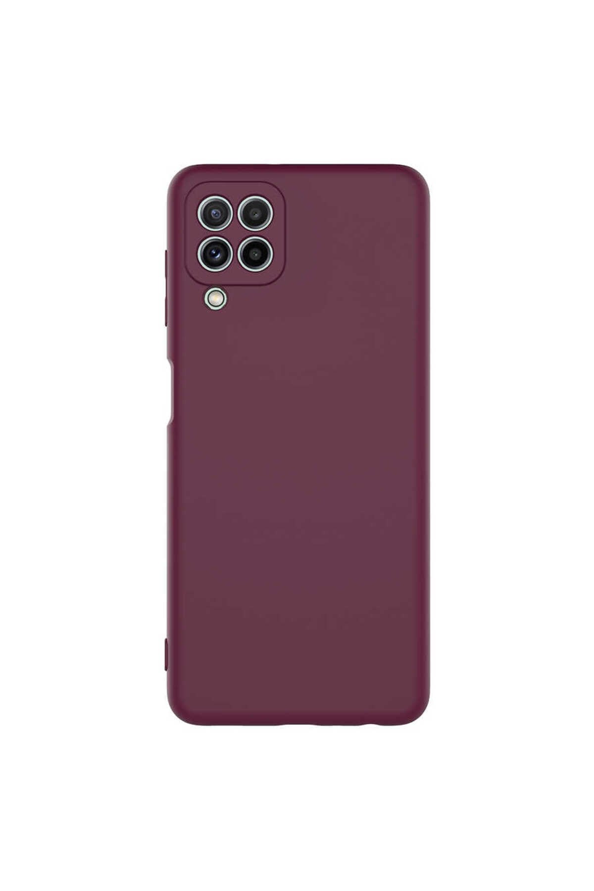 Galaxy M32 Kılıf NVTH Mara Lansman Kapak - Koyu Mor