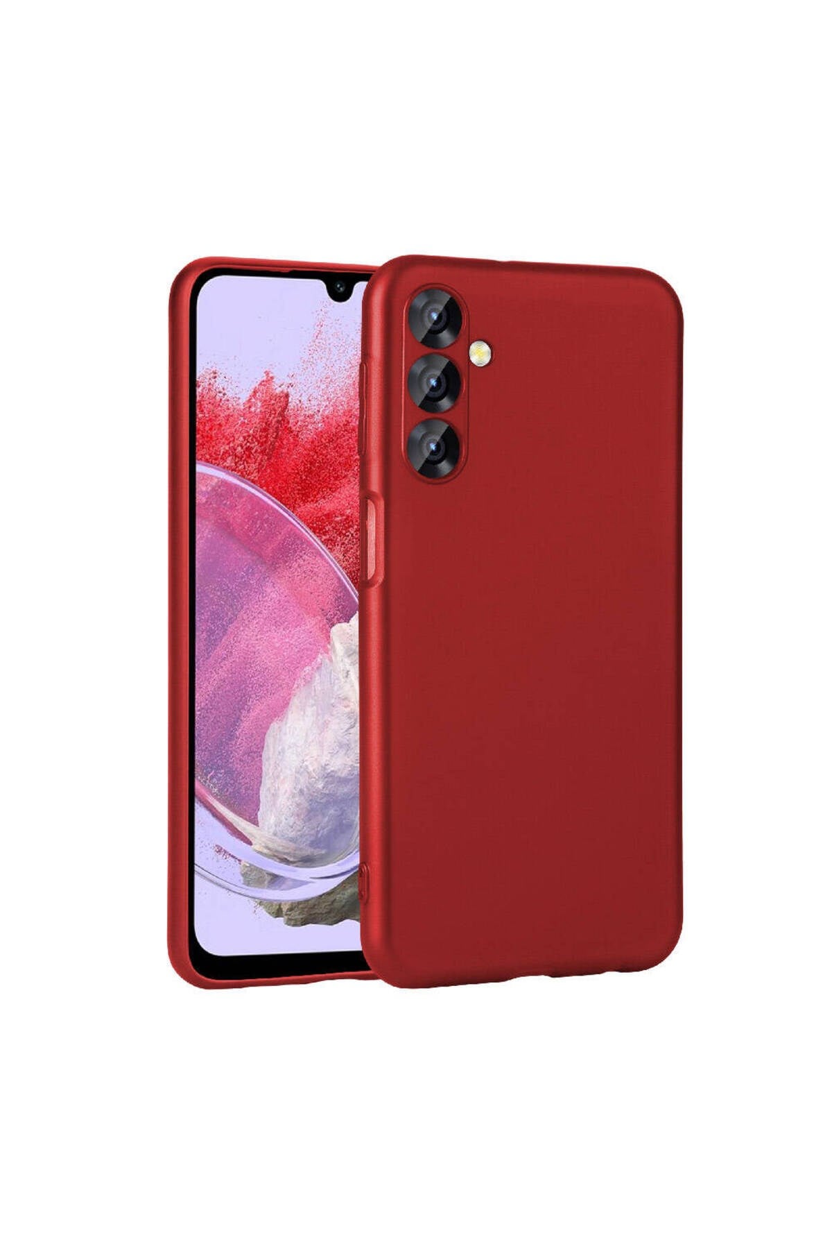 Galaxy M34 5G Kılıf NVTH Premier Silikon Kapak - Kırmızı