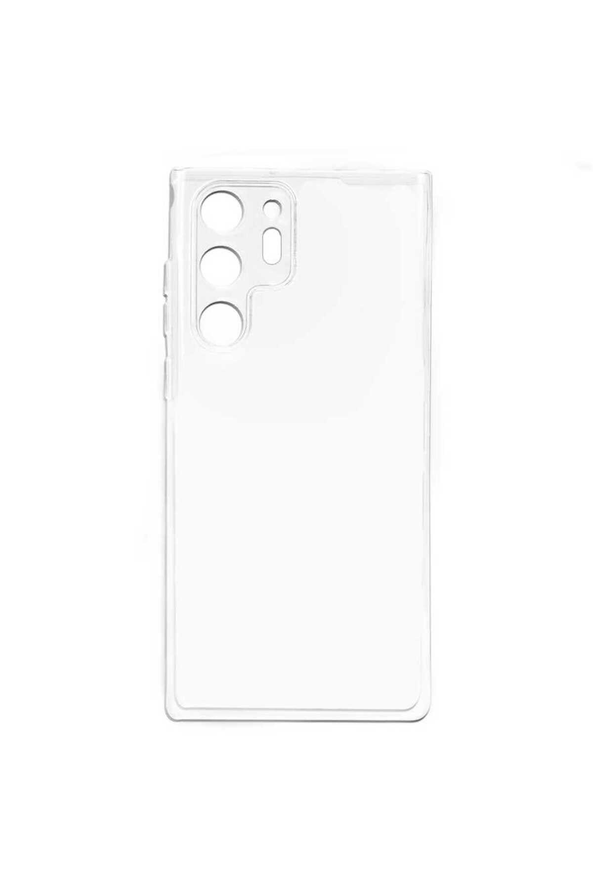 Galaxy Note 20 Ultra Uyumlu NVTH Kamera Korumalı Süper Silikon Kılıf-Renksiz