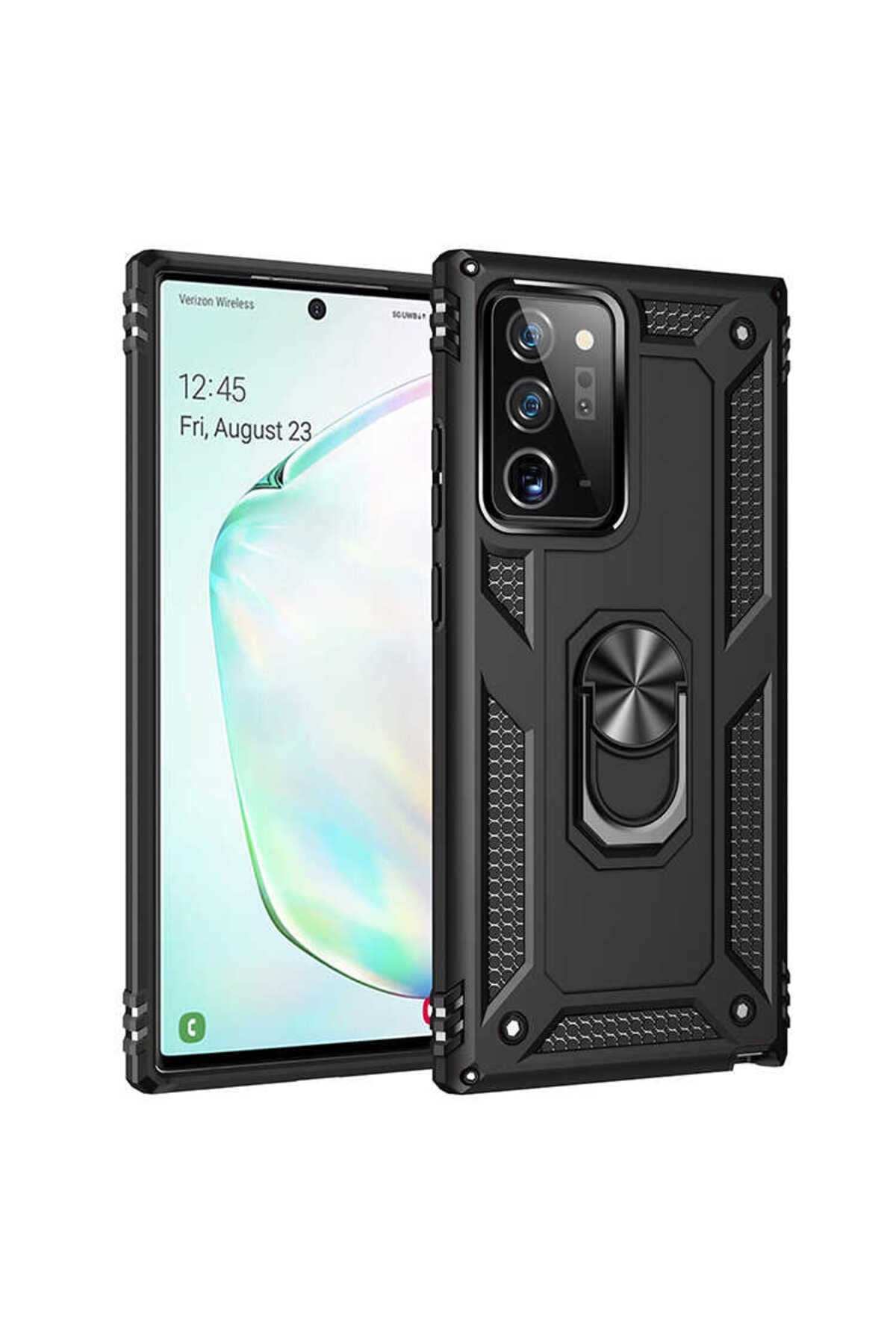 Galaxy Note 20 Ultra Uyumlu NVTH Vega Kılıf-Siyah