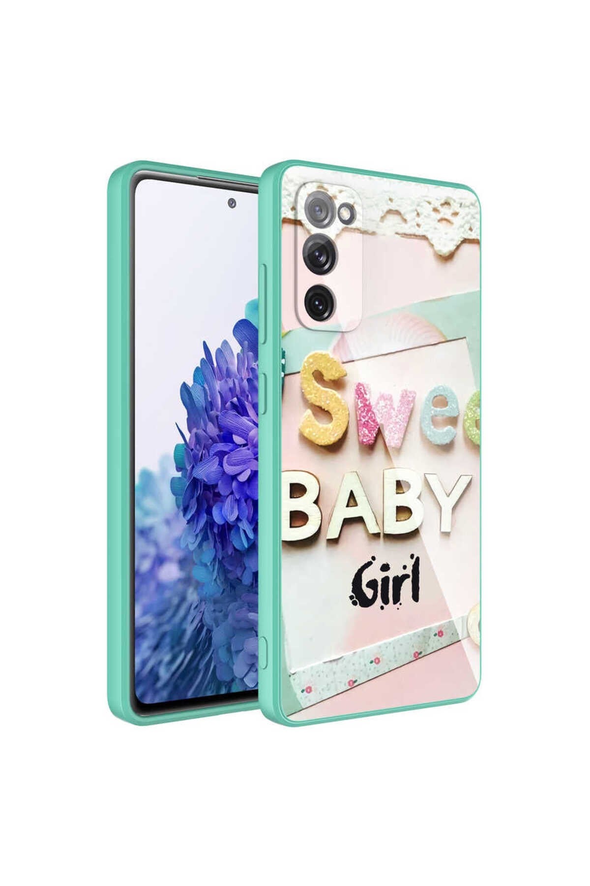 Galaxy S20 FE Uyumlu Kamera Korumalı Desenli Sert Silikon NVTH Epoksi Kılıf-NO5