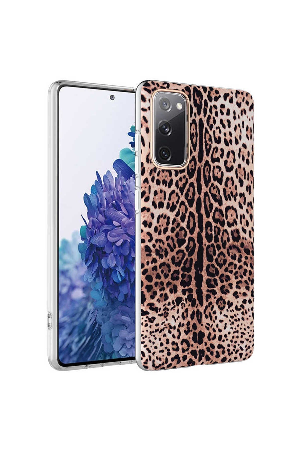 Galaxy S20 FE Uyumlu NVTH Bella Kılıf-Leopar
