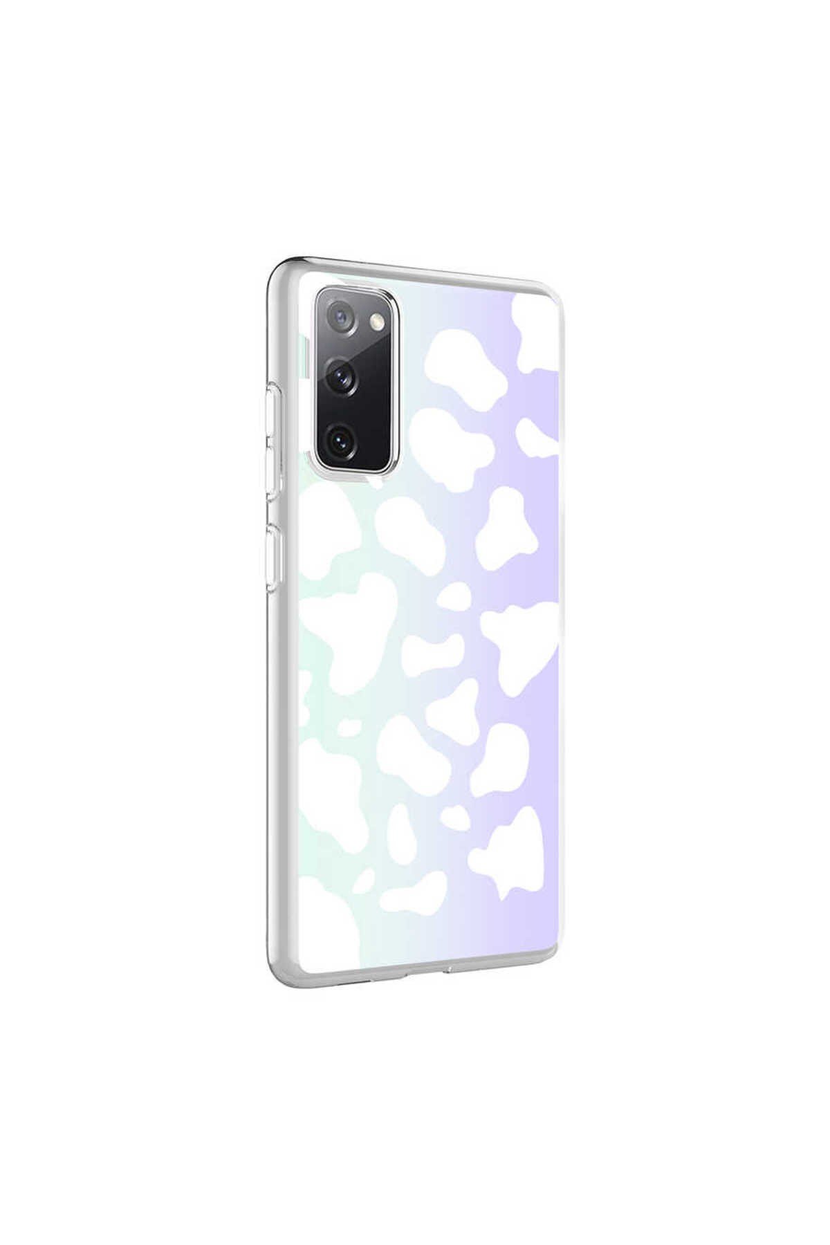 Galaxy S20 FE Uyumlu NVTH M-Blue Desenli Kılıf-Cow No2