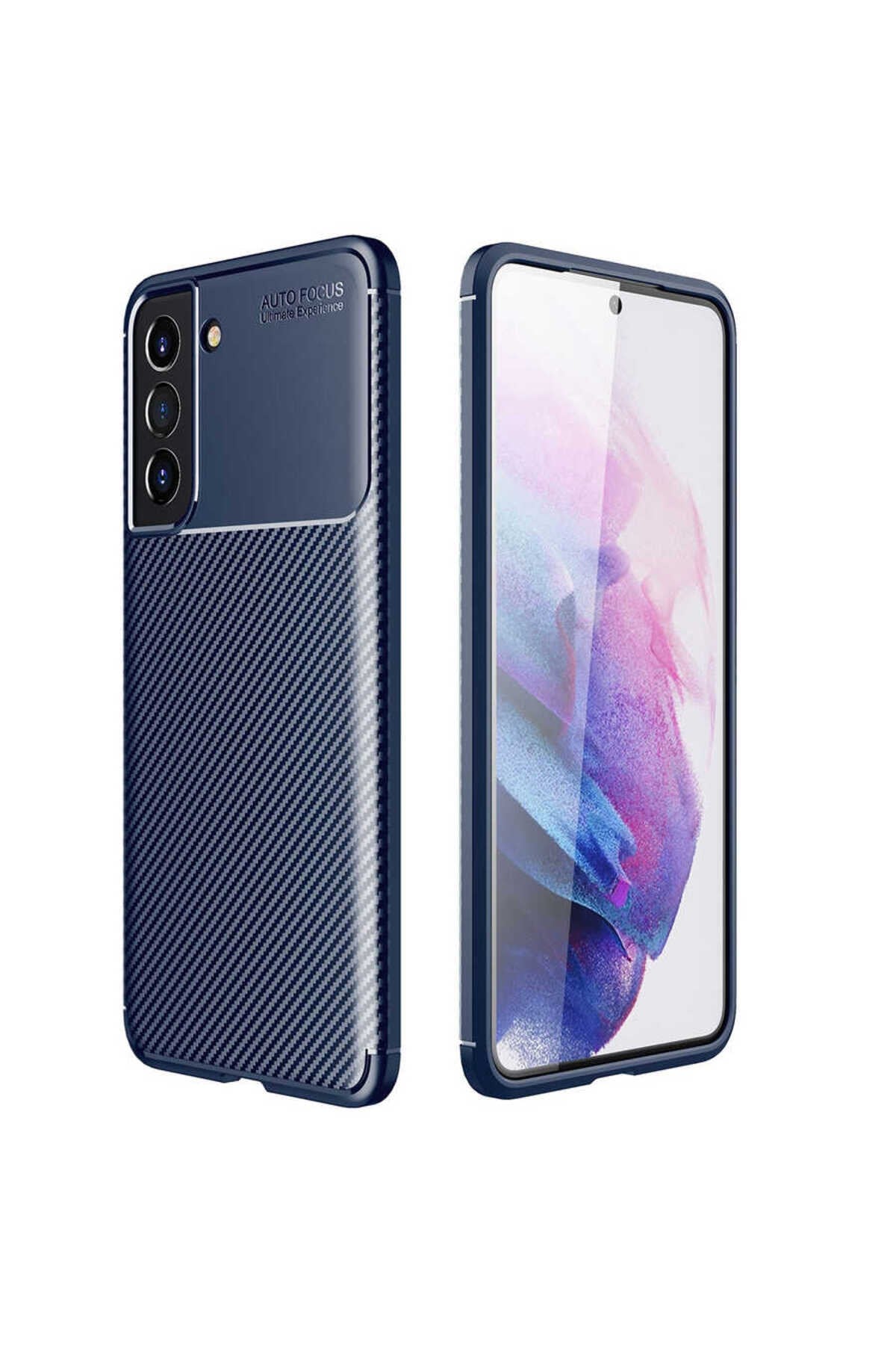Galaxy S21 FE Uyumlu NVTH Negro Silikon Kılıf-Lacivert