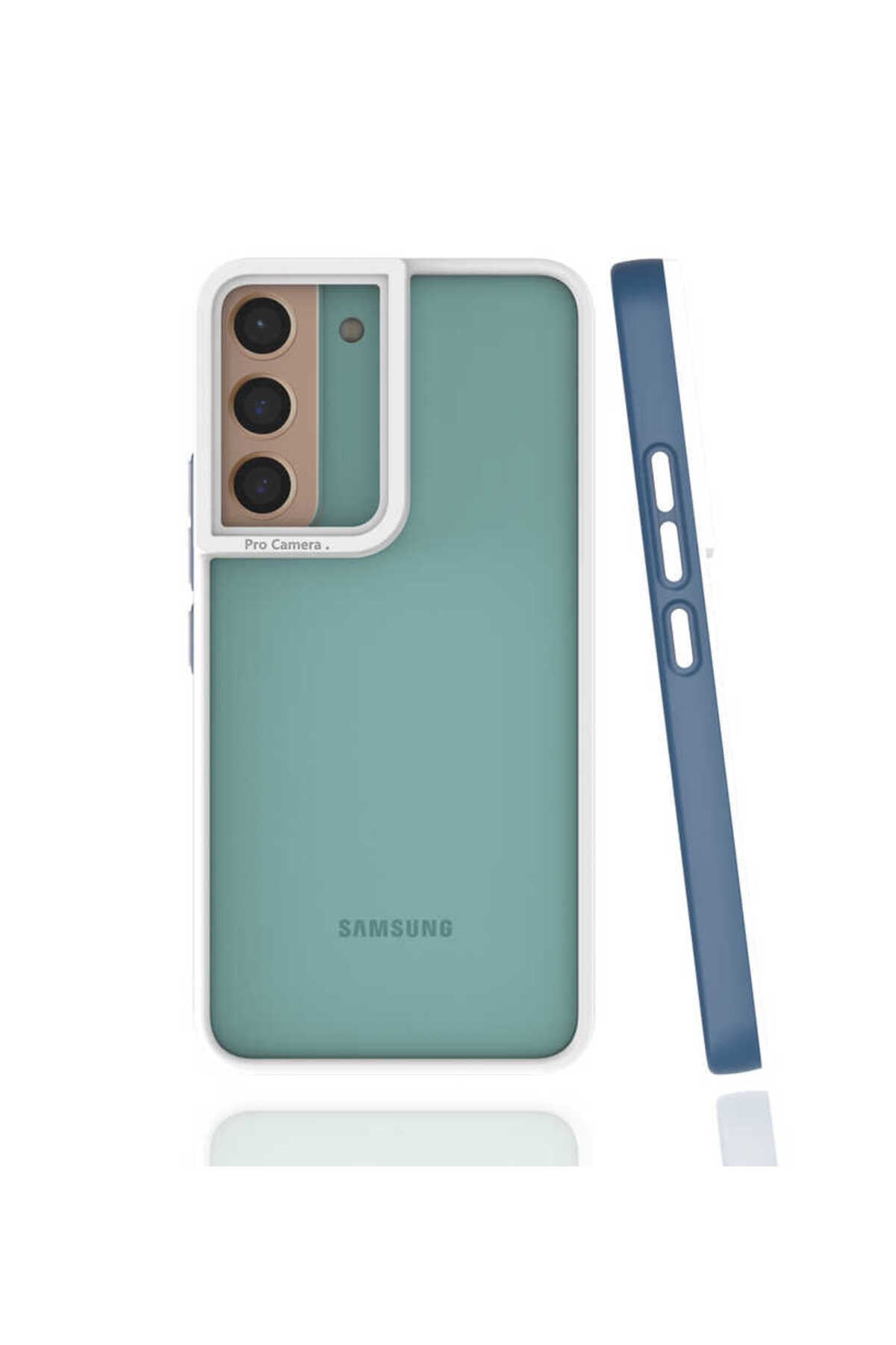 Galaxy S22 Kılıf NVTH Mima Kapak - Lacivert