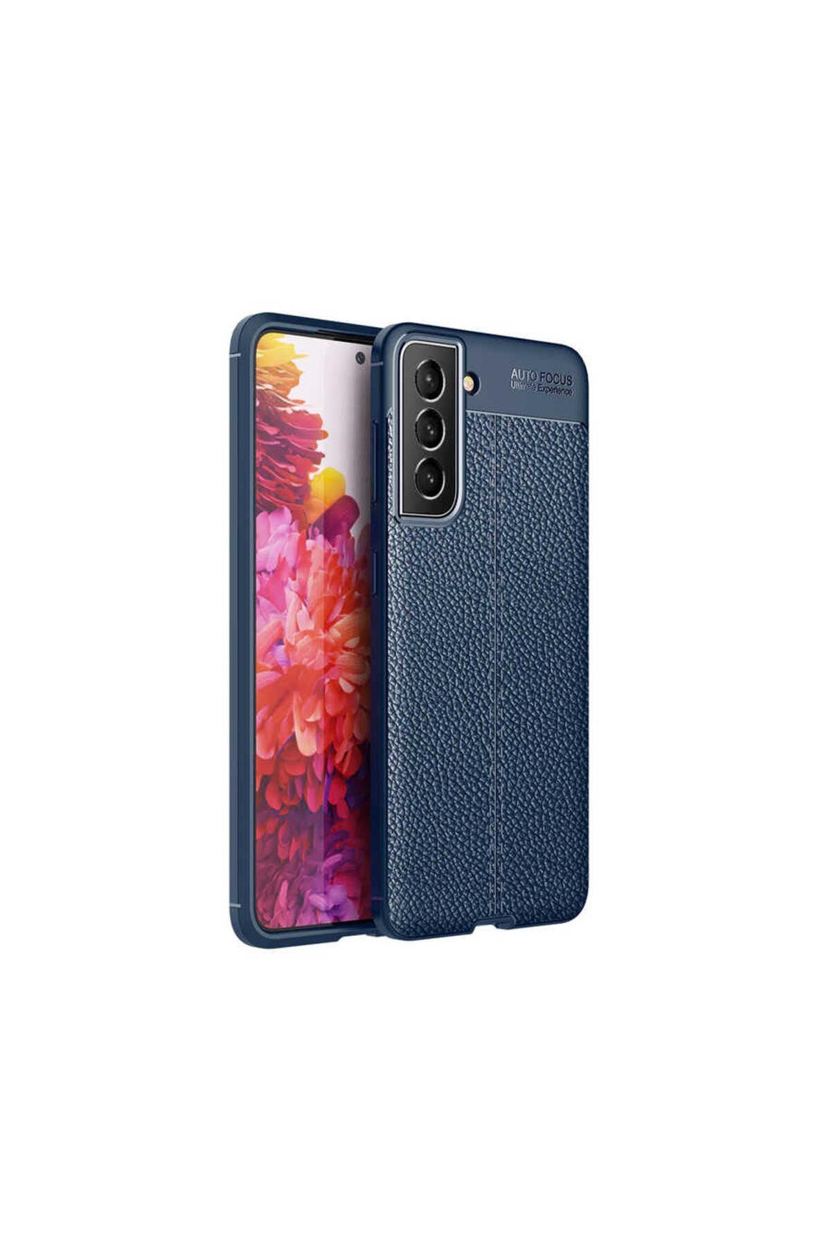 Galaxy S22 Kılıf NVTH Niss Silikon Kapak - Lacivert