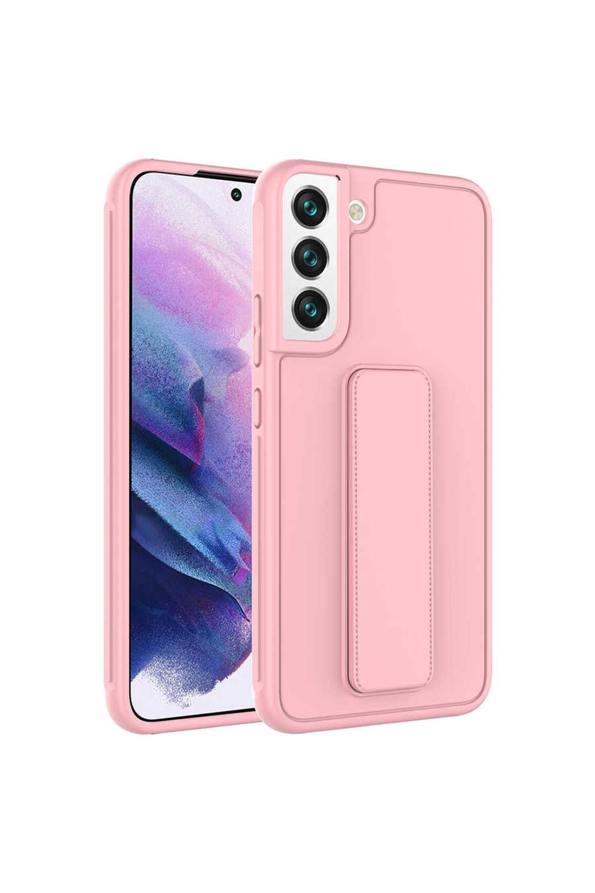 Galaxy S22 Plus Uyumlu NVTH Qstand Kılıf-Pembe