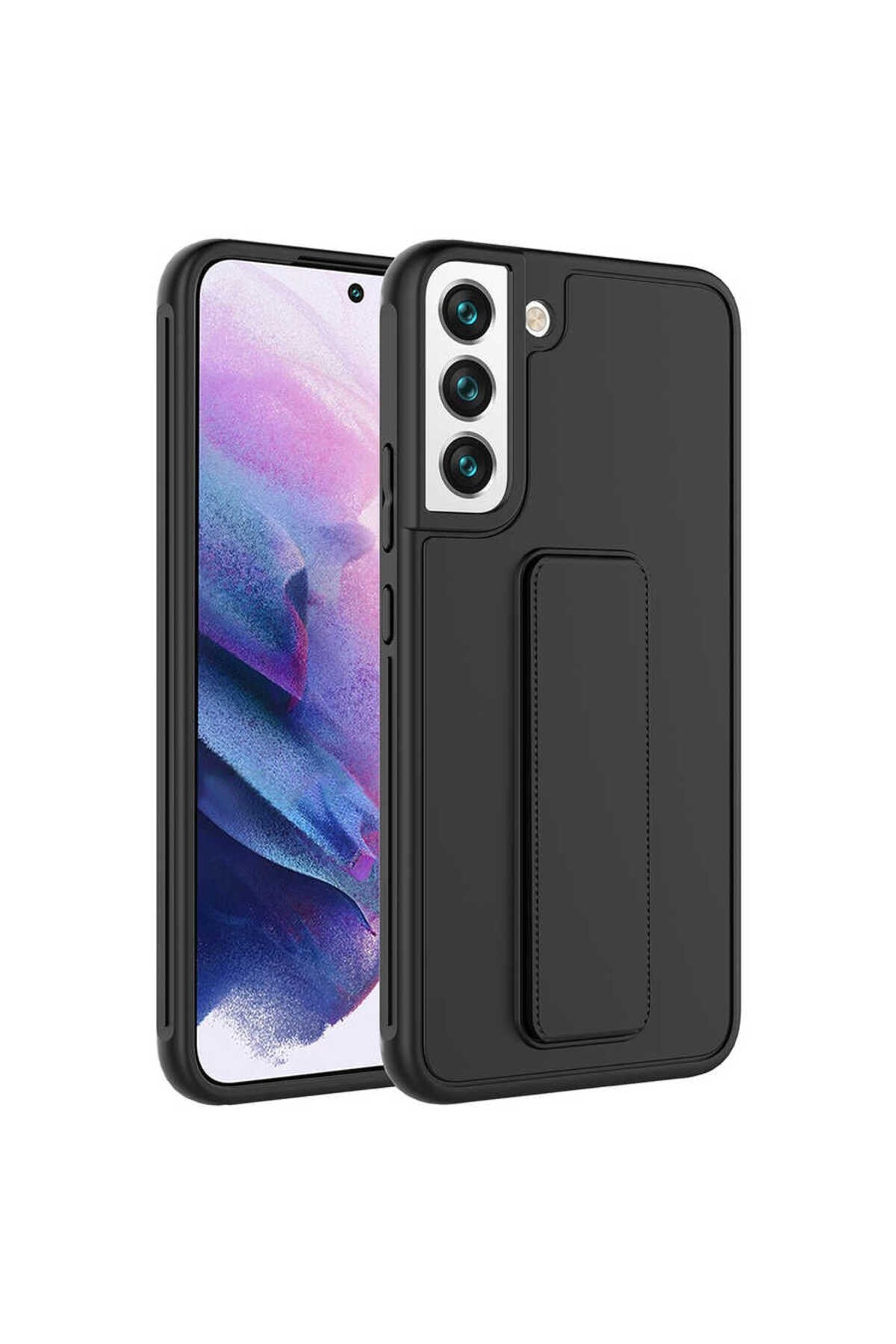 Galaxy S22 Plus Uyumlu NVTH Qstand Kılıf-Siyah