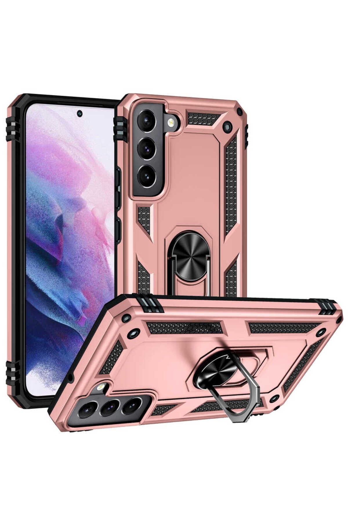Galaxy S22 Plus Uyumlu NVTH Vega Kılıf-Rose Gold