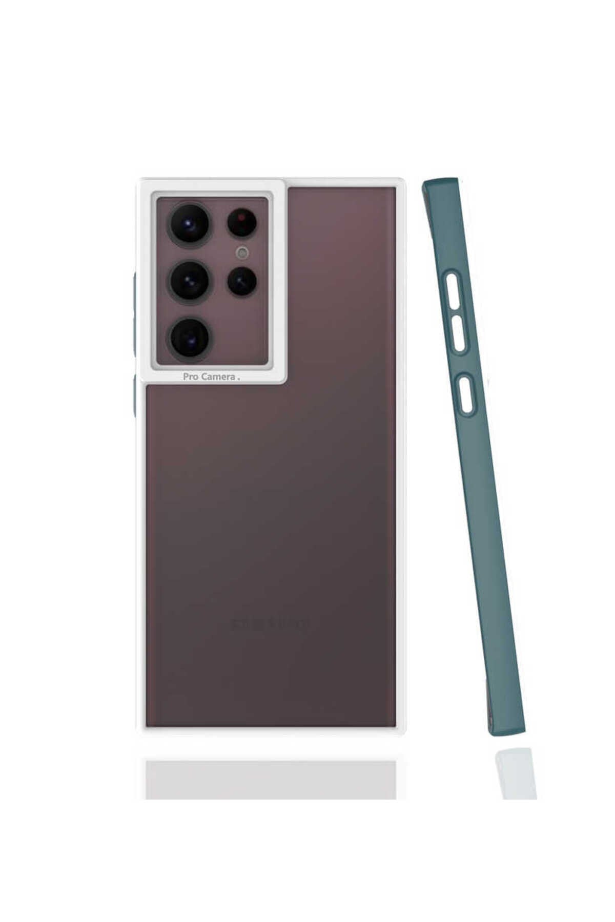 Galaxy S22 Ultra Kılıf NVTH Mima Kapak - Koyu Yeşil