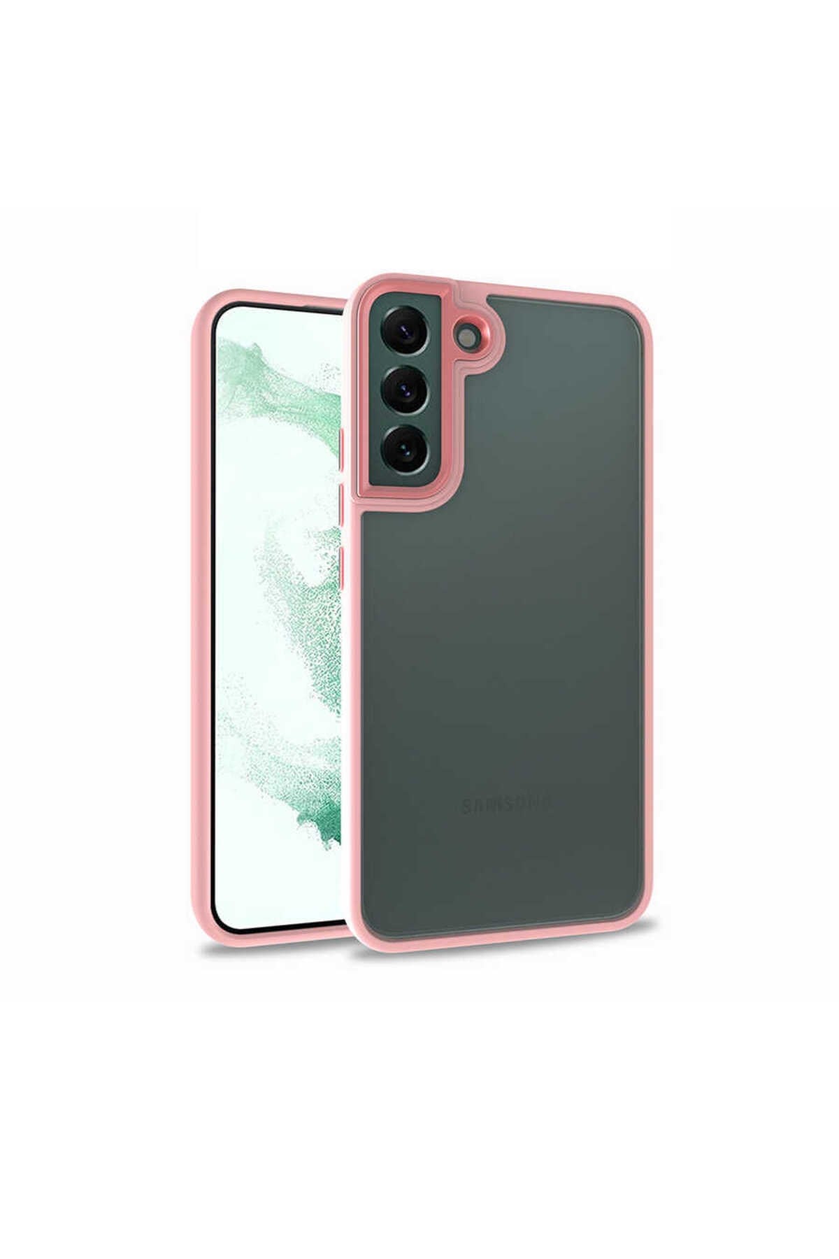 Galaxy S22 Uyumlu NVTH Flora Kılıf-Rose Gold
