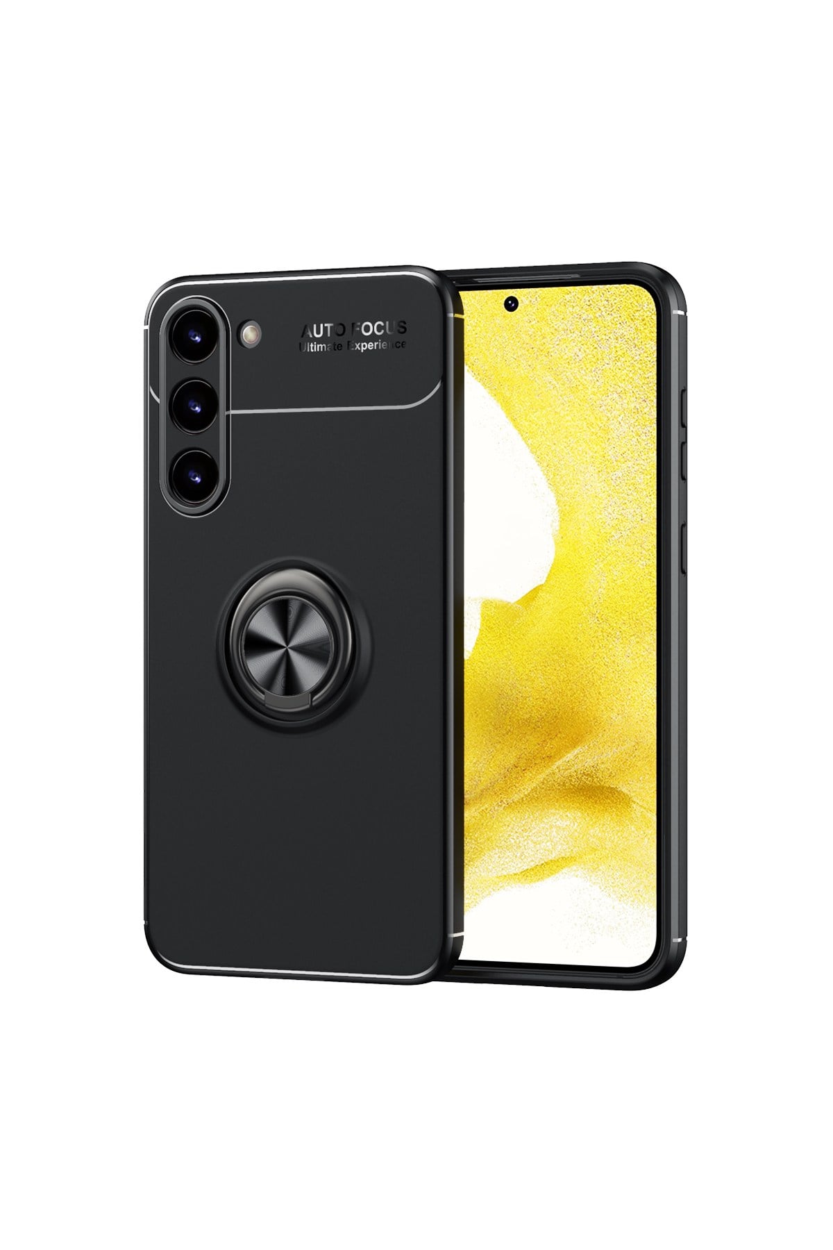 Galaxy S23 Plus Uyumlu NVTH Ravel Silikon Kılıf-Siyah