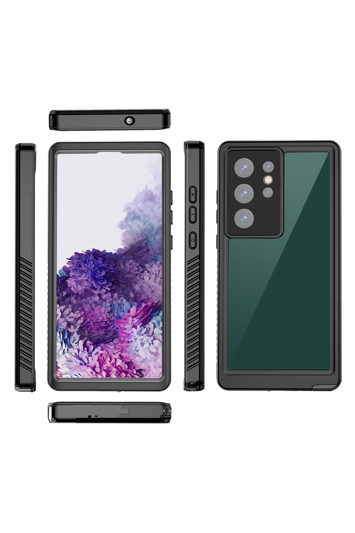 Galaxy S23 Ultra Uyumlu NVTH 1-1 Su Geçirmez Uyumlu NVTH-Siyah