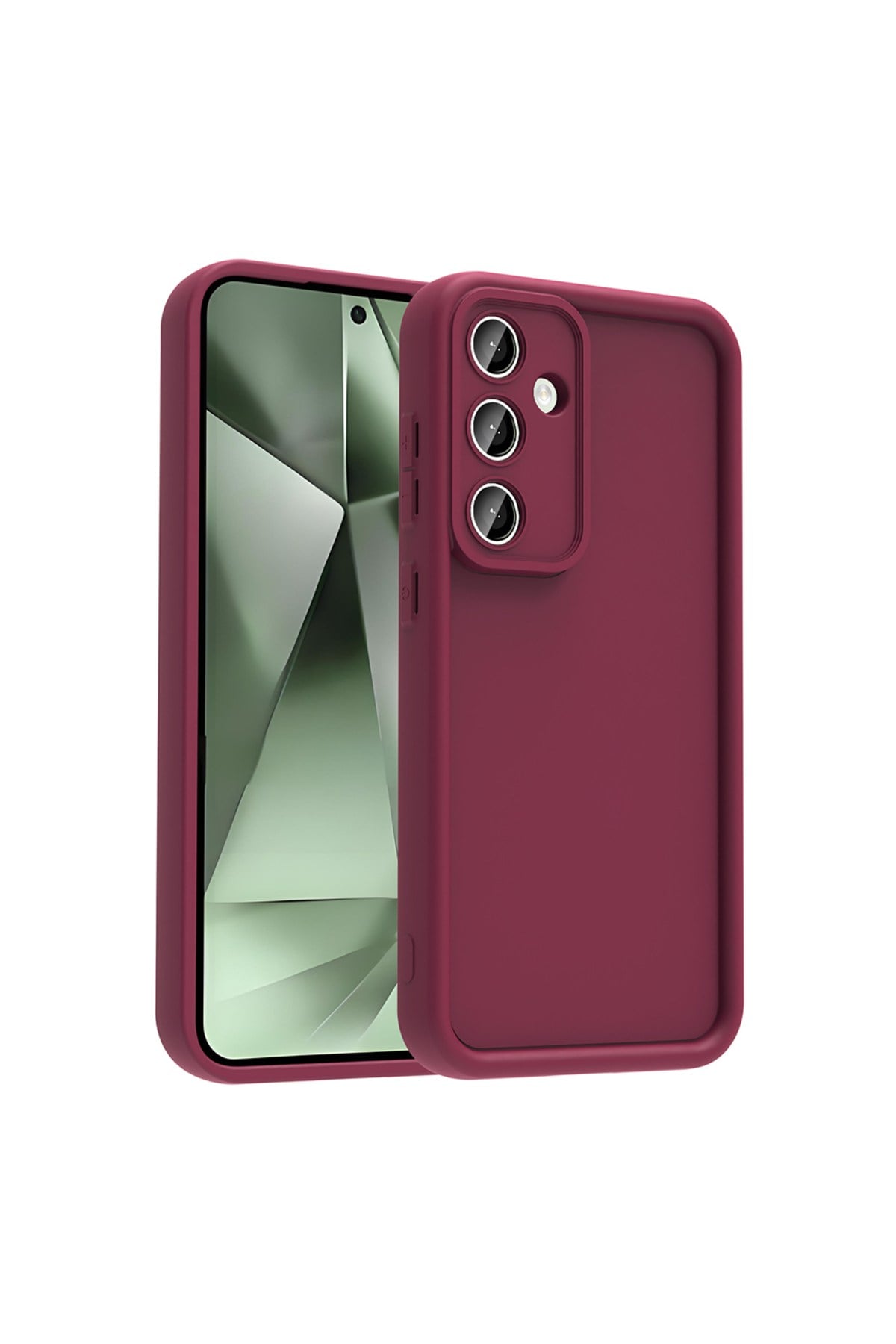 Galaxy S25 FE Kılıf Kamera Korumalı NVTH Ananas Kapak - Mürdüm