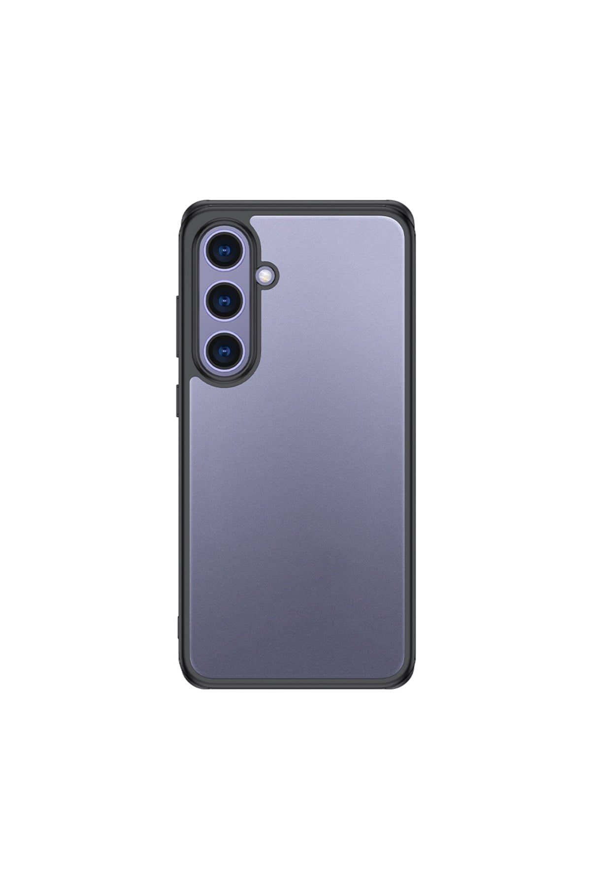 Galaxy S25 Plus Uyumlu Kılıf Kamera Korumalı Şeffaf Arka Yüzey NVTH New Roll Kapak-Siyah