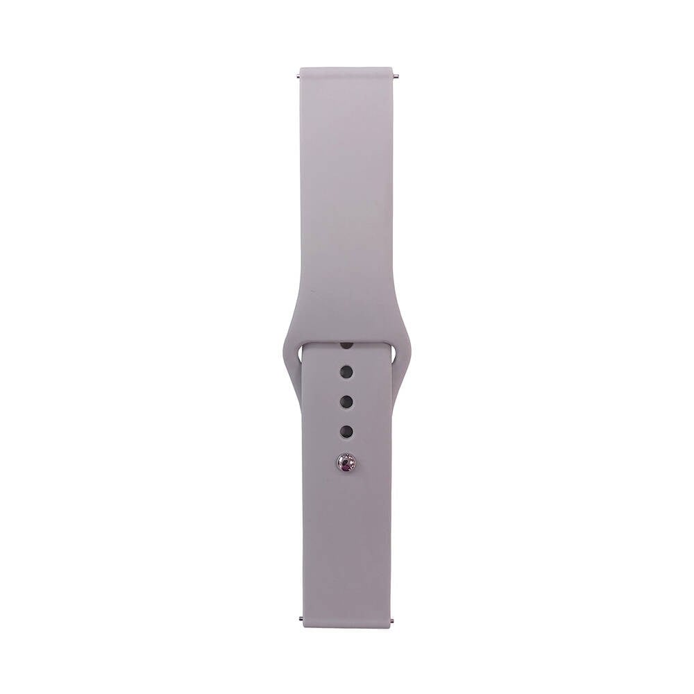Galaxy Watch 46mm Band Serisi 22mm Klasik Kordon Silikon Strap Kayış-NVTHud Gray