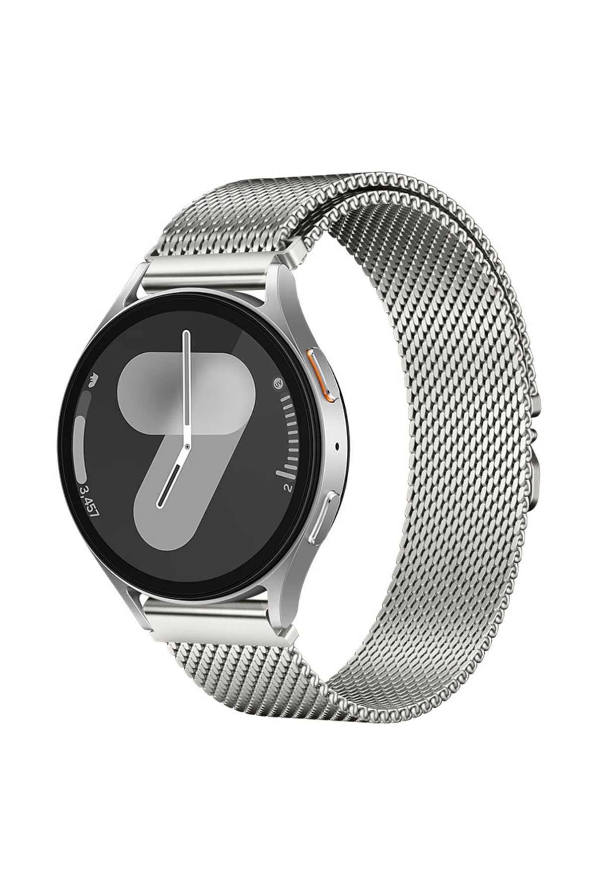 Galaxy Watch 46mm NVTH KRD-25 Metal Hasır Kordon - Gri