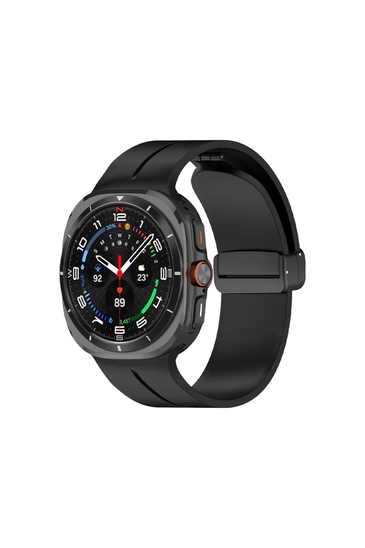 Galaxy Watch 8 40mm KRD-84 22mm Silikon Kordon - Siyah