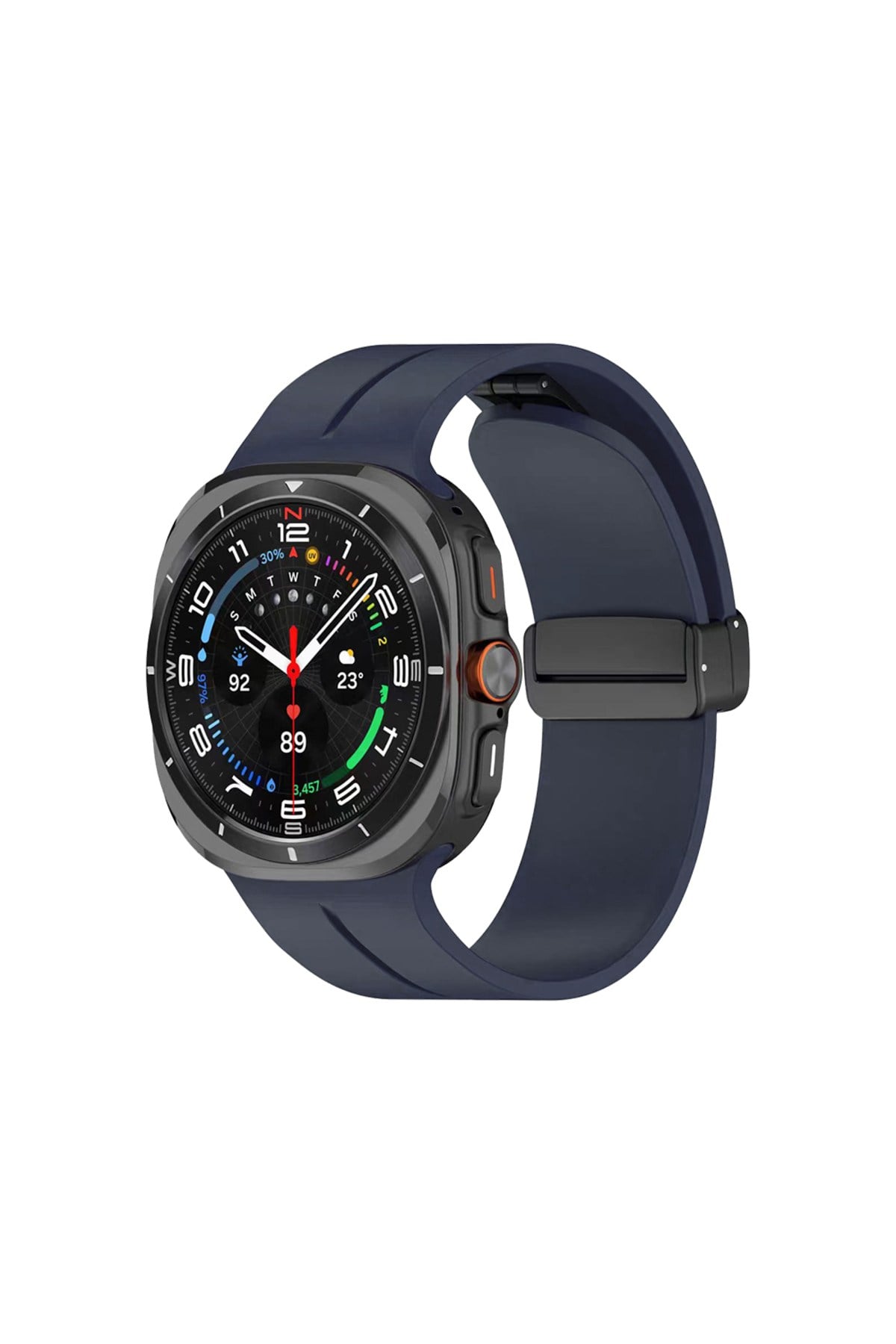 Galaxy Watch 8 Classic 46mm KRD-84 Silikon Kordon - Lacivert