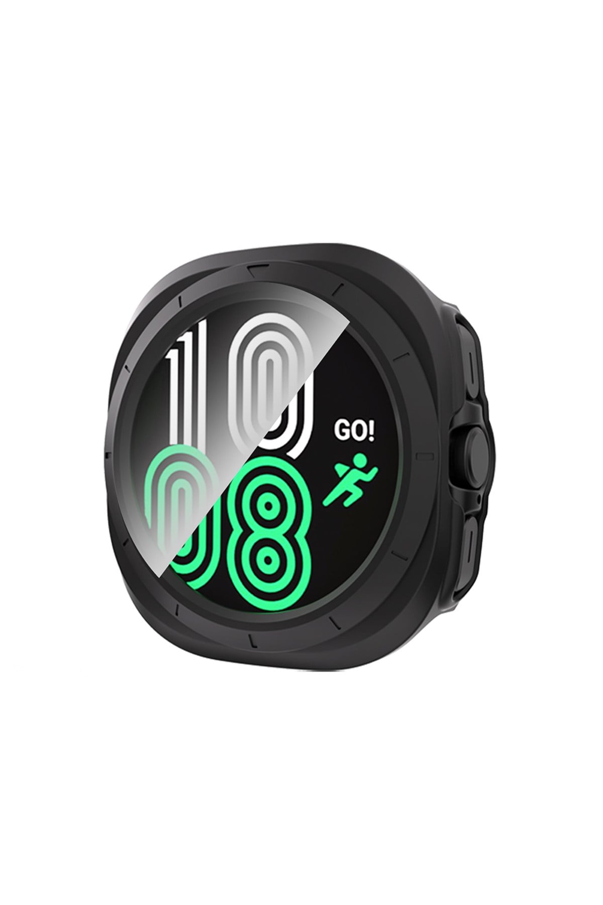 Galaxy Watch 8 Ultra Kasa ve Ekran Koruyucu NVTH Watch Gard 40 - Siyah
