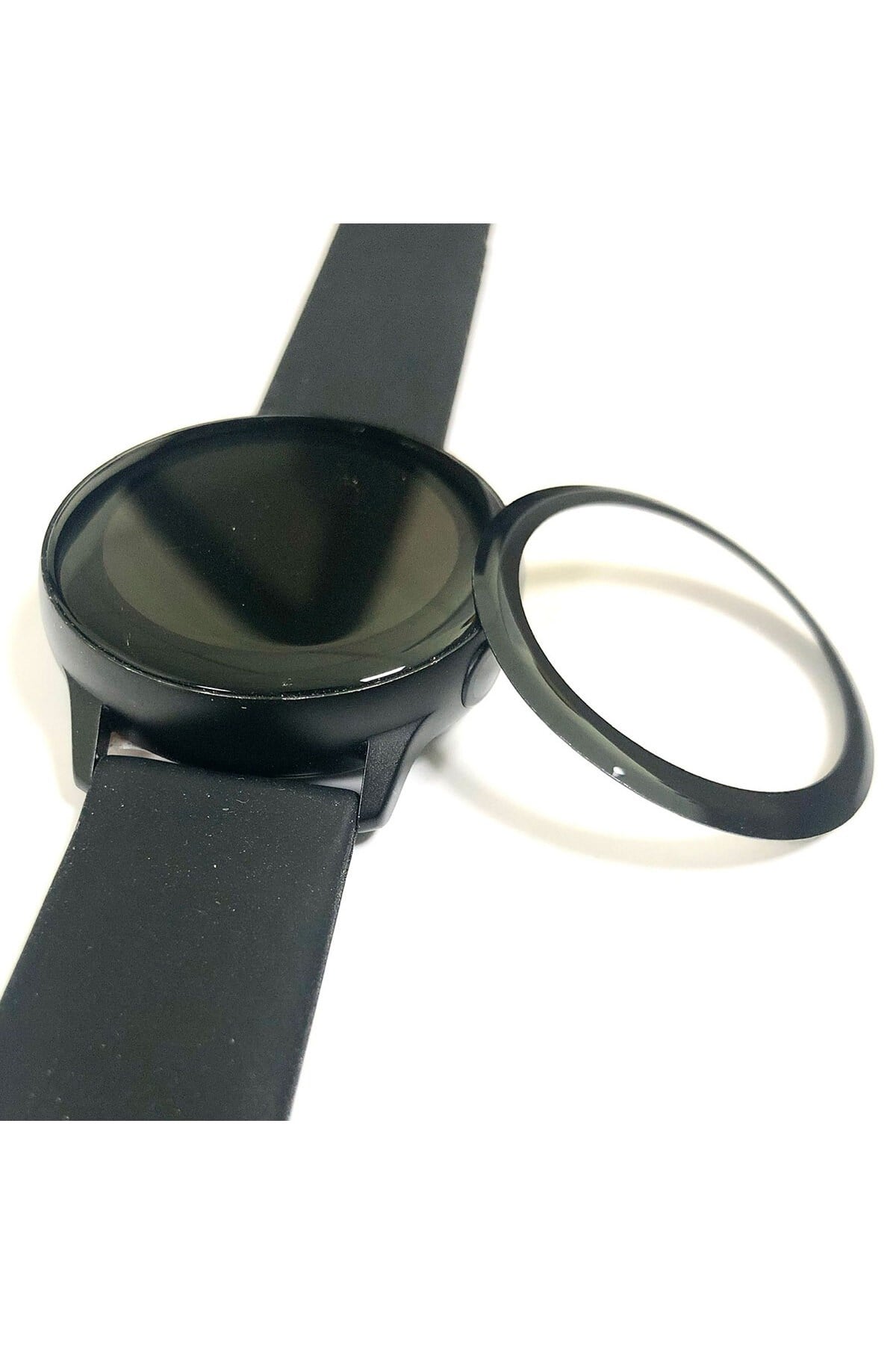 Galaxy Watch Active 2 40mm NVTH PMMA Pet Saat Ekran Koruyucu - Siyah